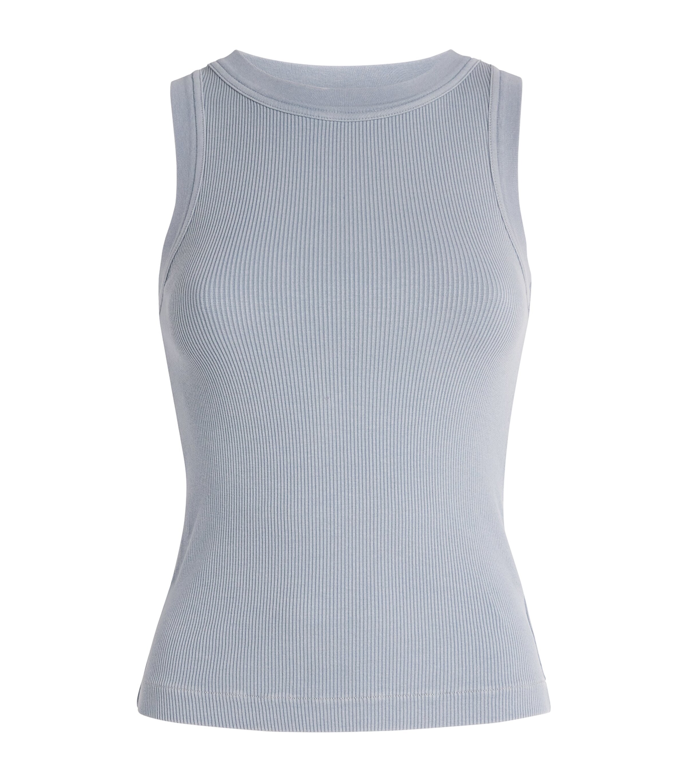 Citizens of Humanity Womens Ribbed Isabel Tank Top Hema Blue Grey Image 1