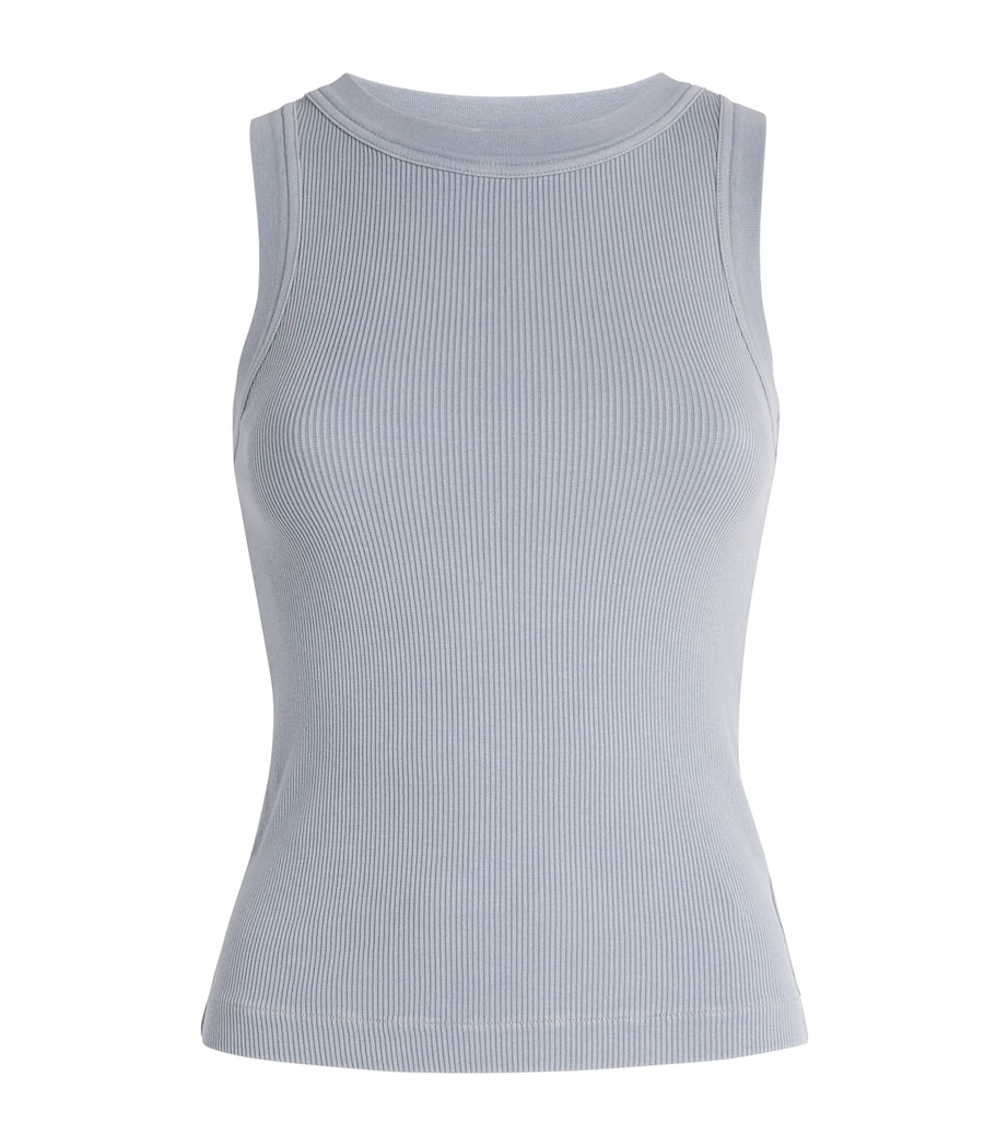 Citizens of Humanity Womens Ribbed Isabel Tank Top Hema Blue Grey Image 1