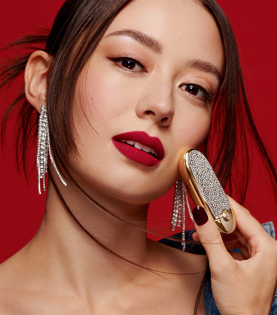 Crystal-Embellished Rouge G Lipstick Case LE STRASSE Image 5