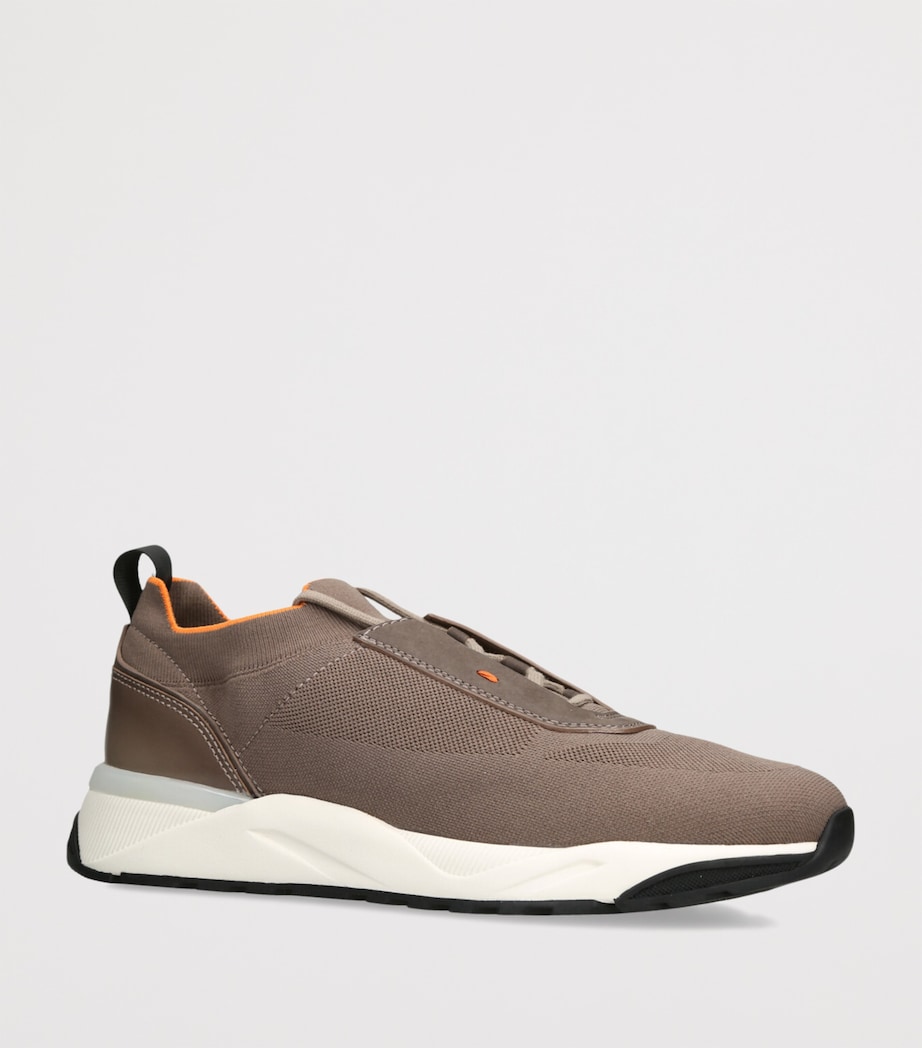 Technical-Knit Runner Sneakers MID BROWN Image 3