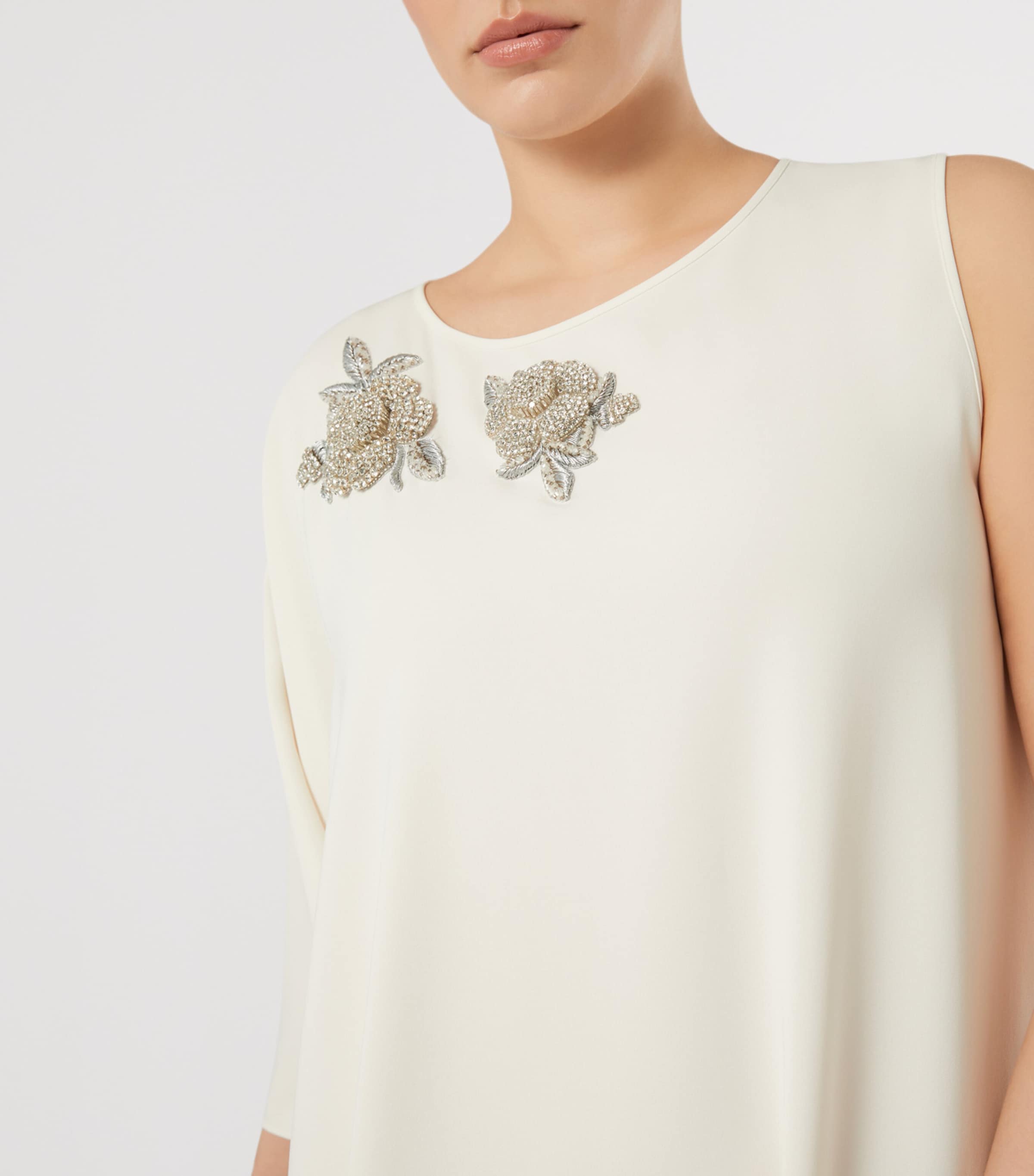 Marina Rinaldi Womens Embellished Maxi Dress Ivory Image 5