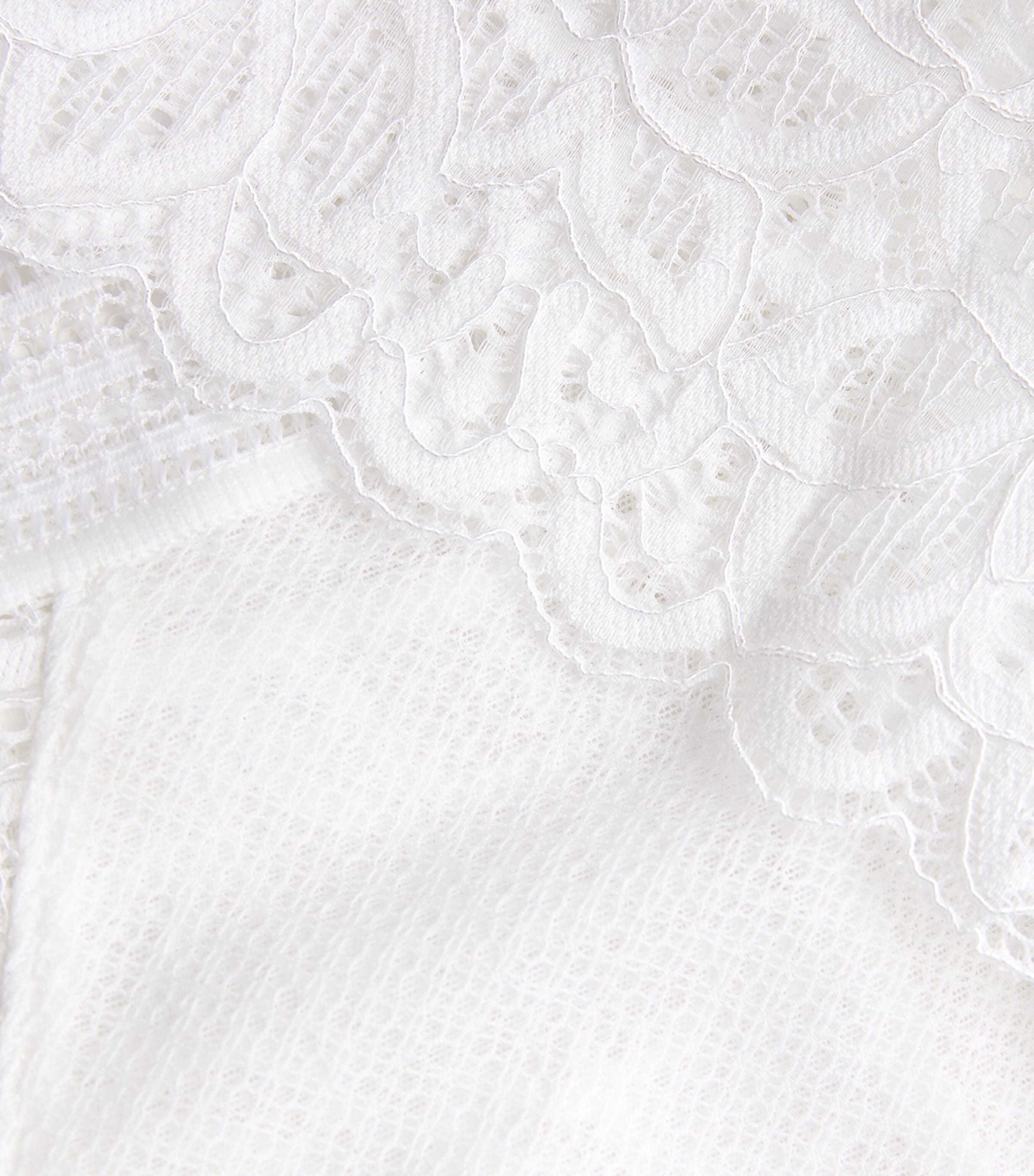 Lace-Trim Raffine Tanga WHITE (WHE) Image 4