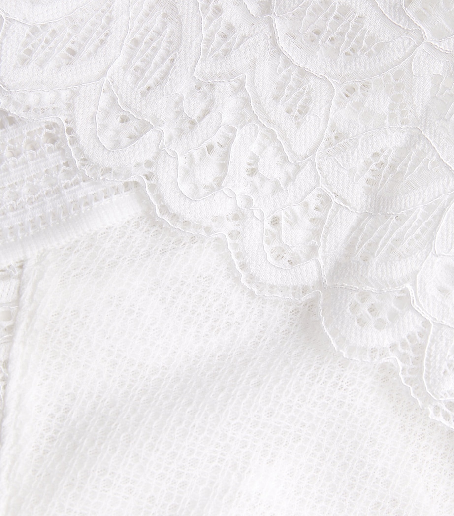 Lace-Trim Raffine Tanga WHITE (WHE) Image 4