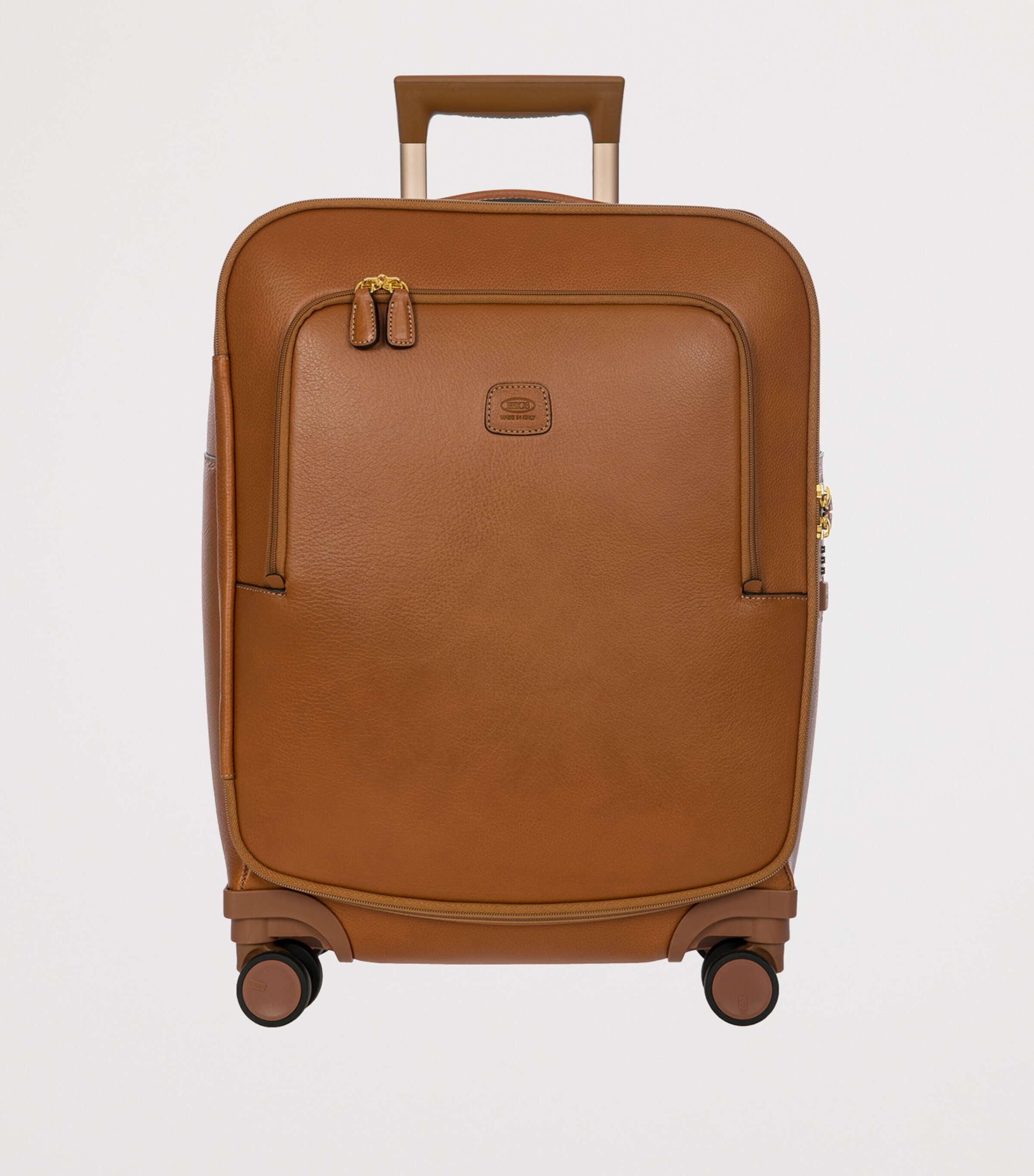 Leather Life Pelle Suitcase (55cm) TAN Image 8