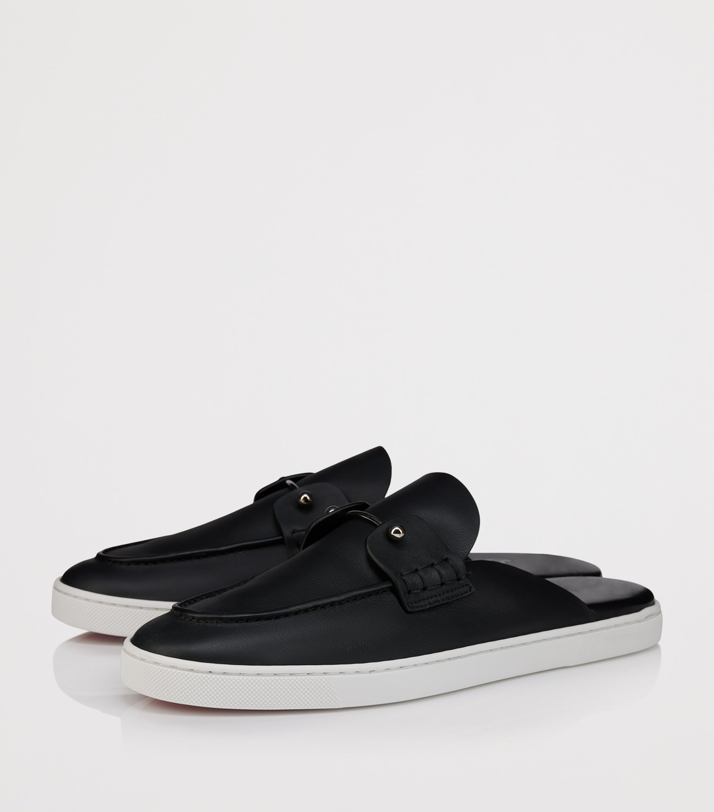 Christian Louboutin Chanme Calf Leather Boat Shoes Image 3
