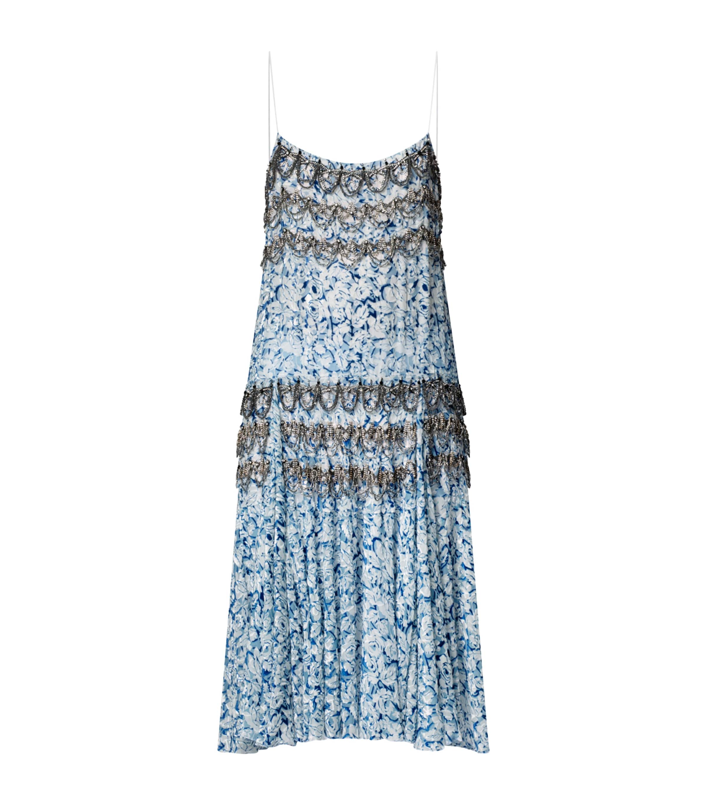 Crystal-Embellished Slip Dress MULTI Image 1