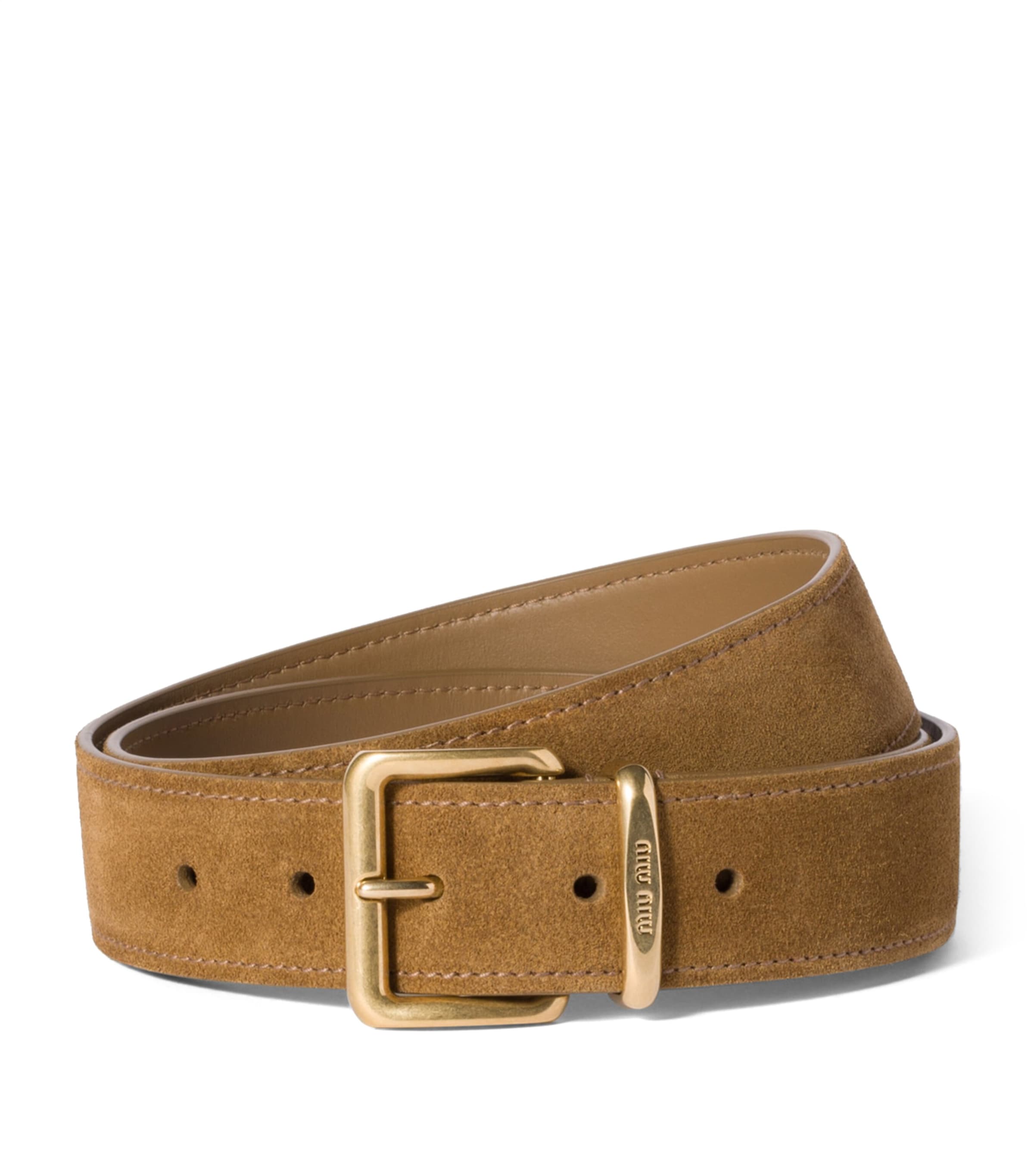 ベルト MIUMIU CAMEL SUEDE BELT Miu Miu Suede Belt | Harrods UK