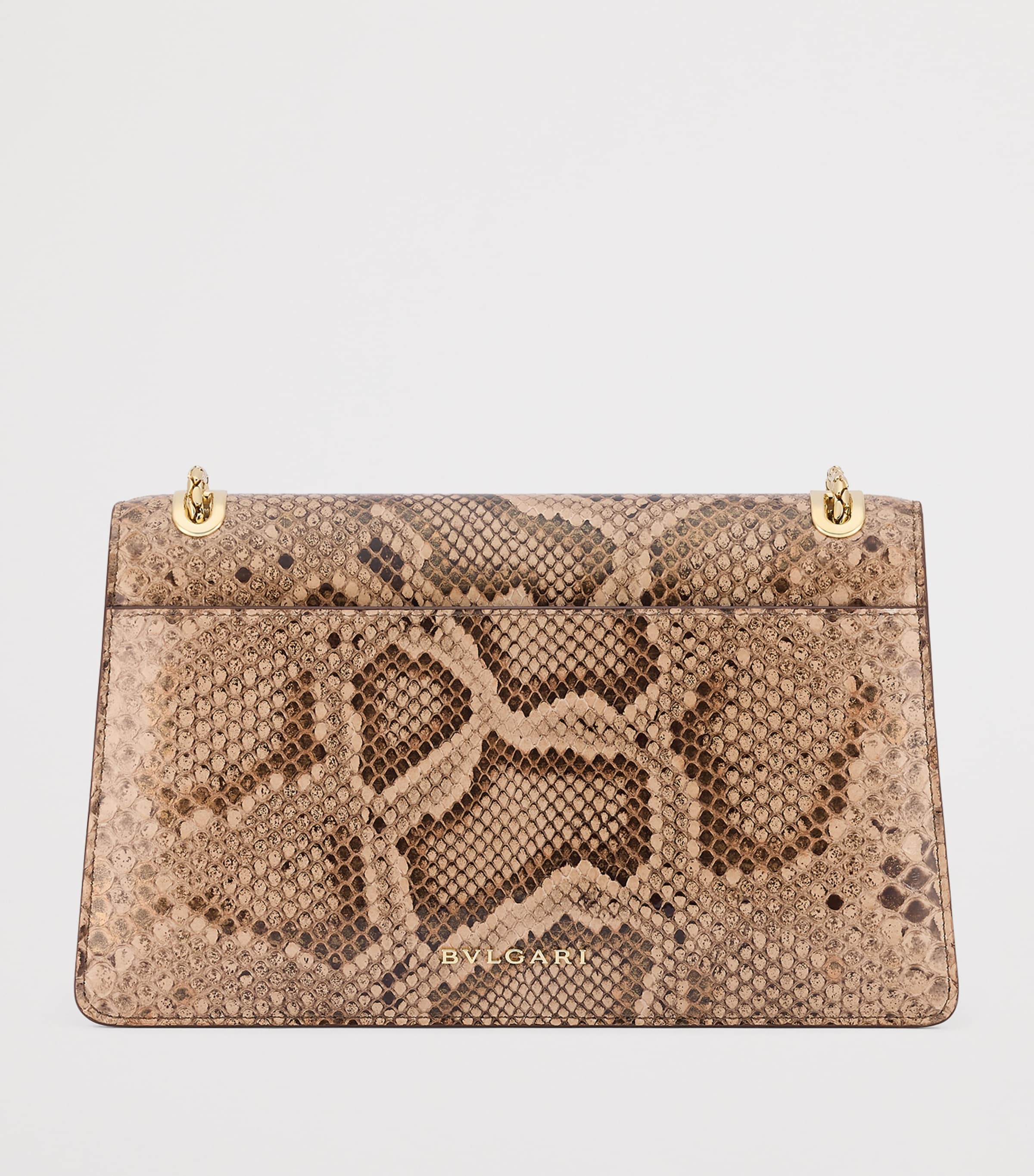 Python Leather Serpenti Forever Shoulder Bag BEIGE Image 2