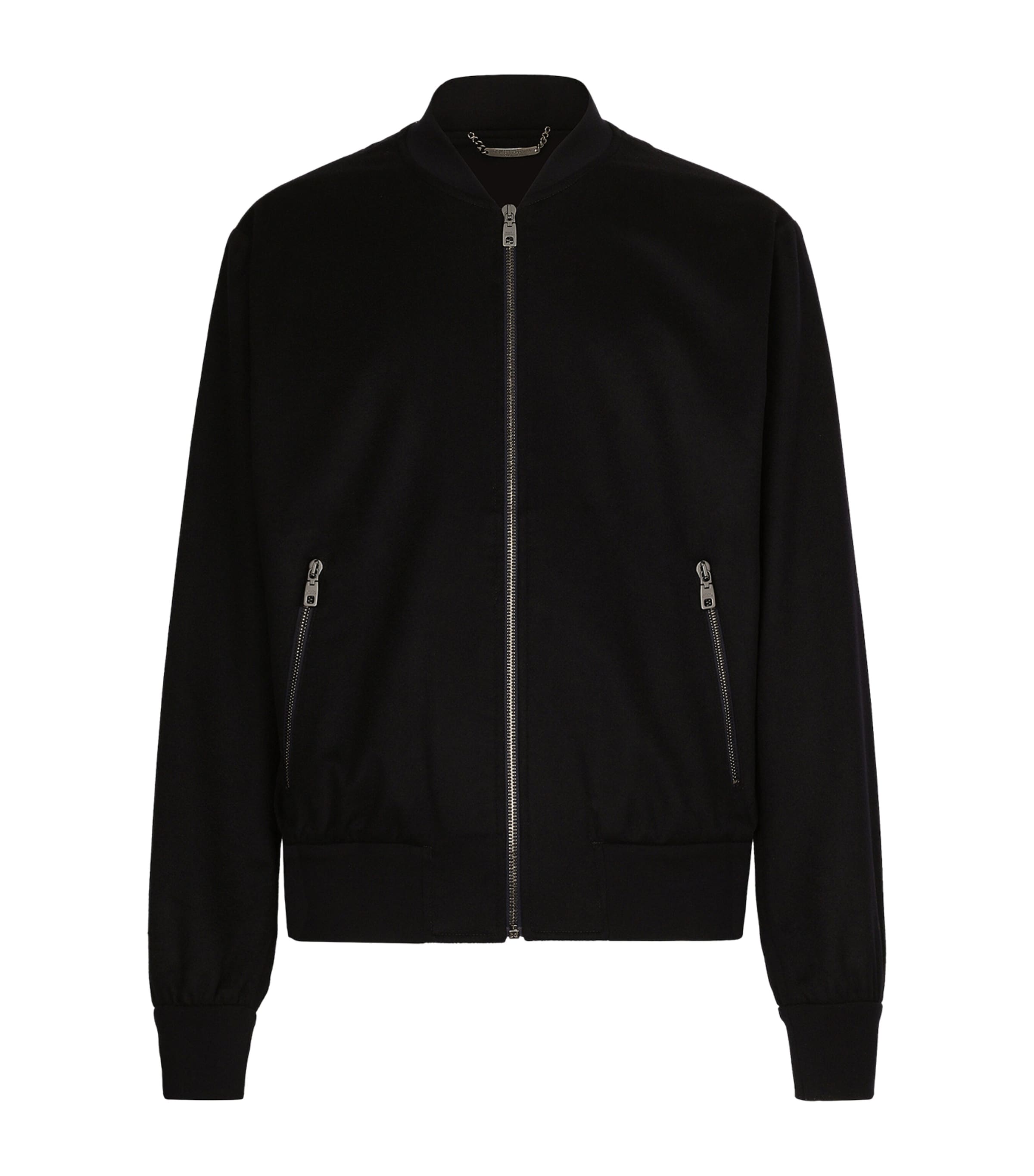DOLCE & GABBANA CASHMERE BOMBER JACKET