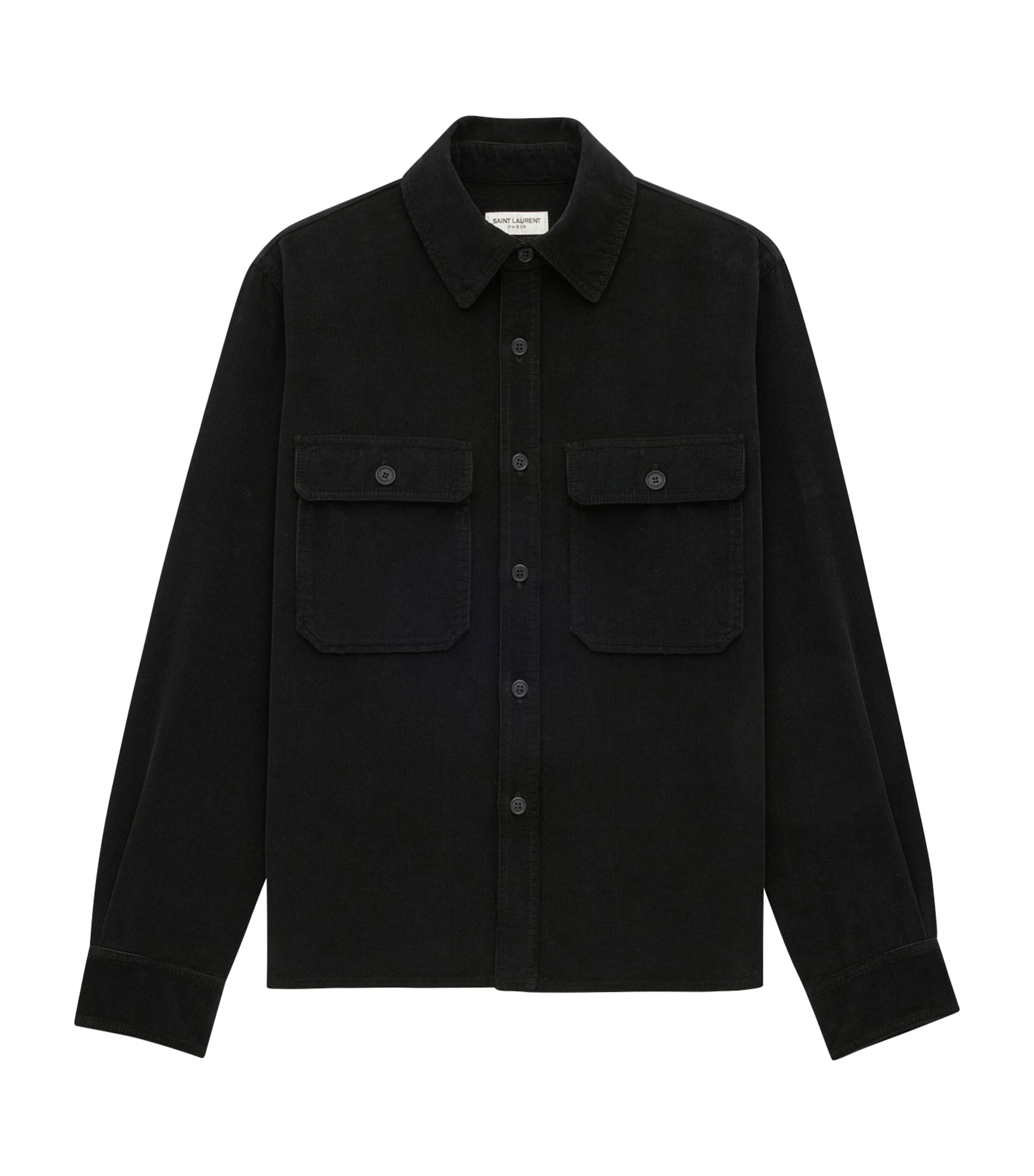 Saint Laurent Cotton Shirt In Grey