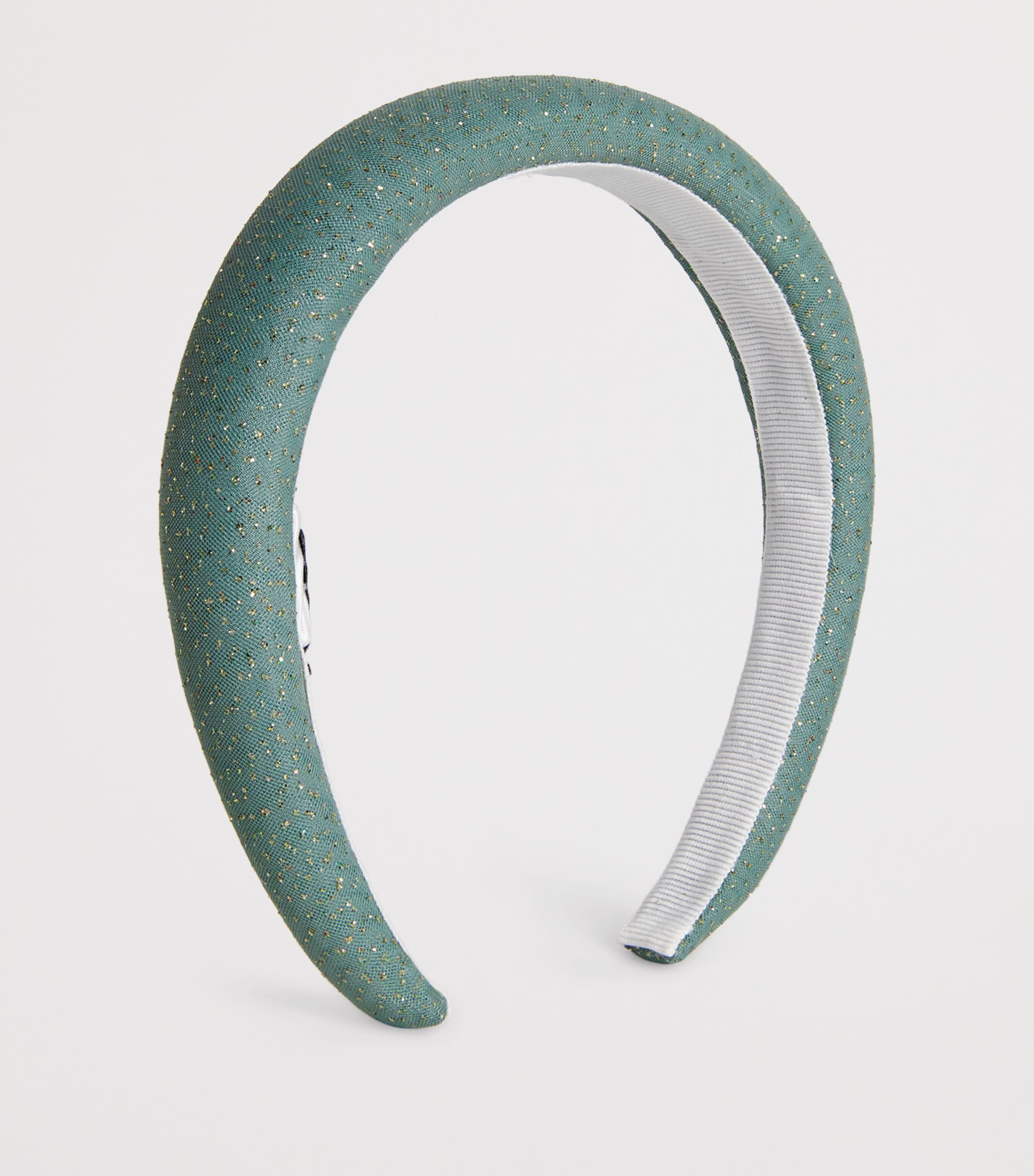 Il Gufo Sequinned Headband Green Image 2