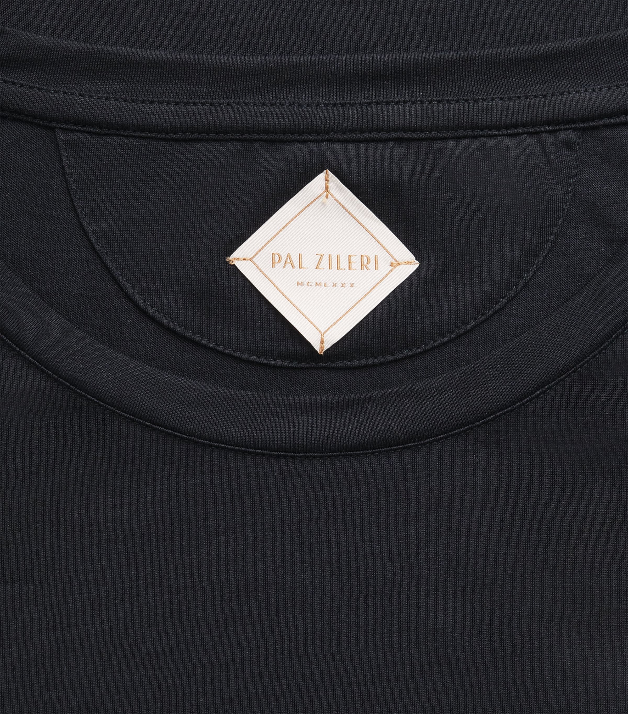 Pal Zileri Mens Cotton T-Shirt Navy Image 6