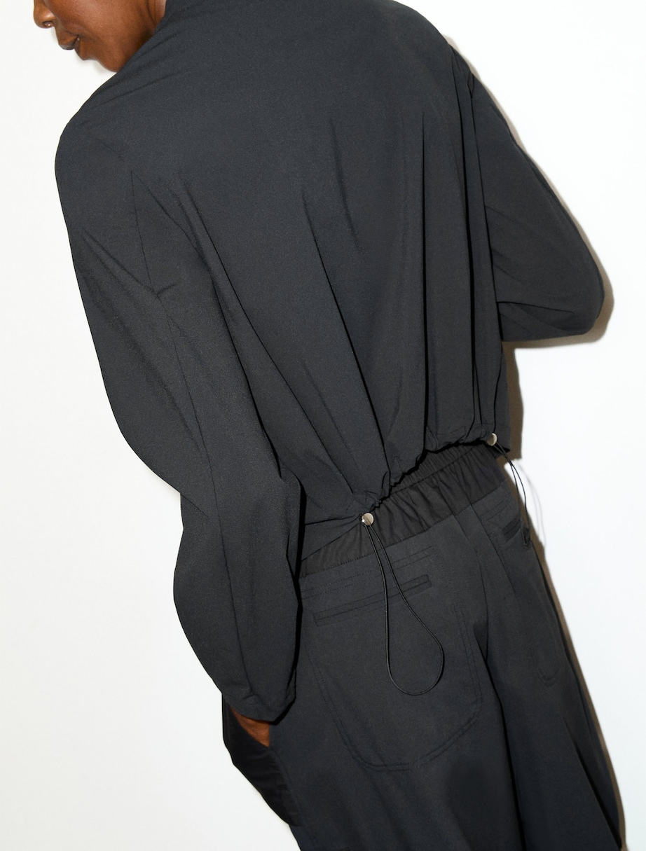 MAX&Co. Womens Technical Jersey Jacket Black Image 5
