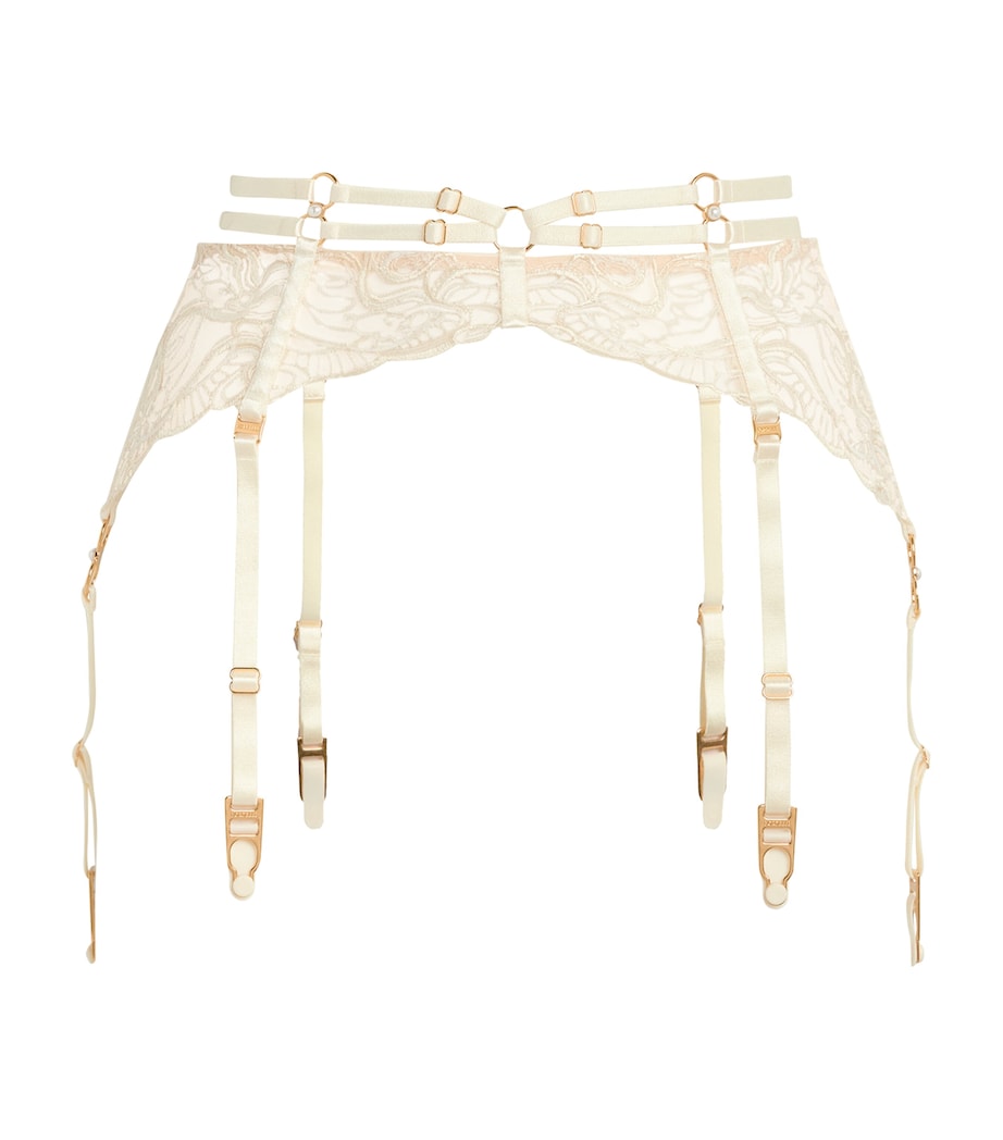 Bordelle Womens Pearl Suspender Cream Glow Image 1