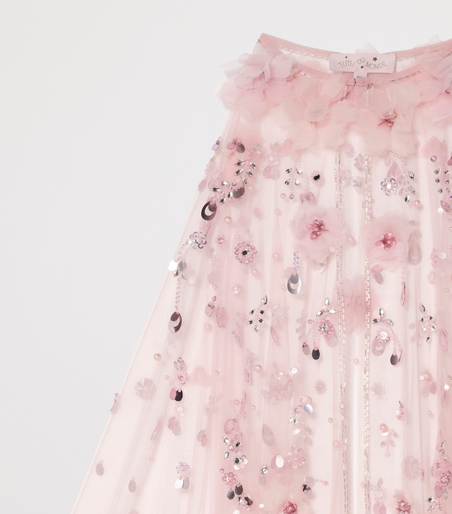 Embellished Zahra Cape FAIRY FLOSS Image 3