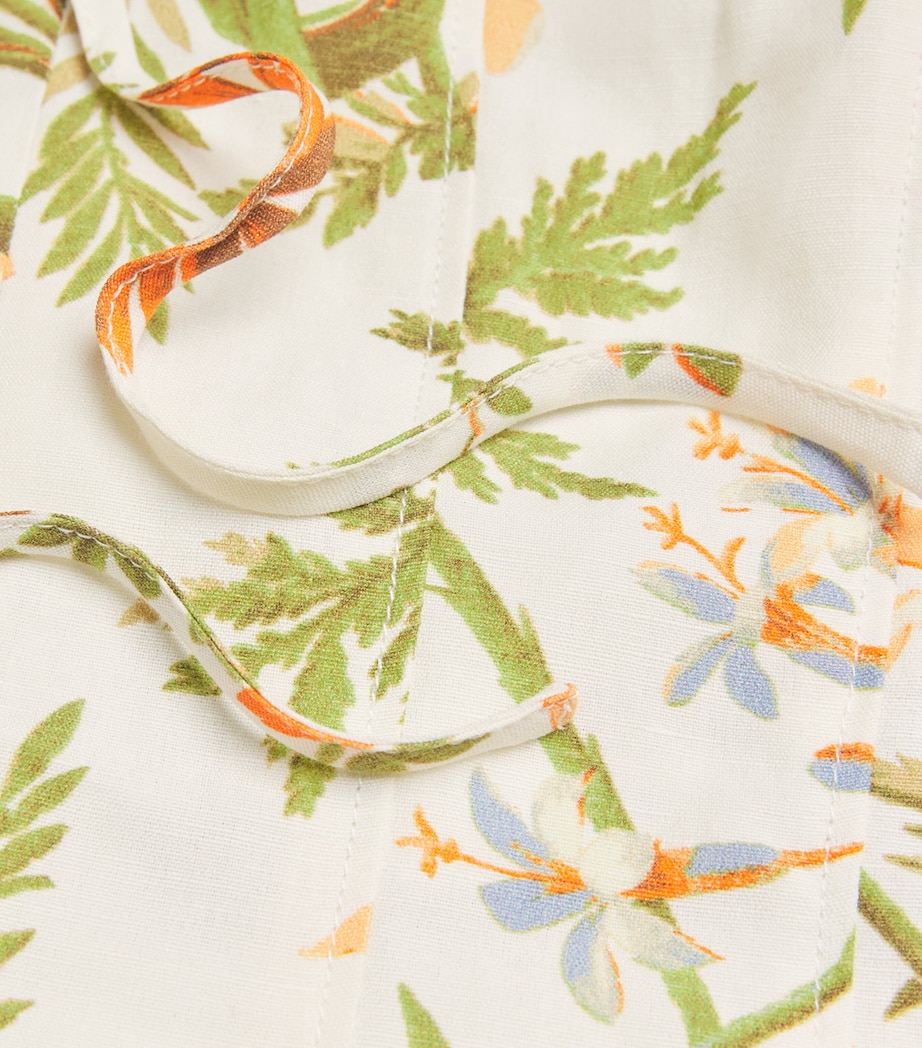 Floral Print Coralee Top OYSTER WHITE MULTI Image 5