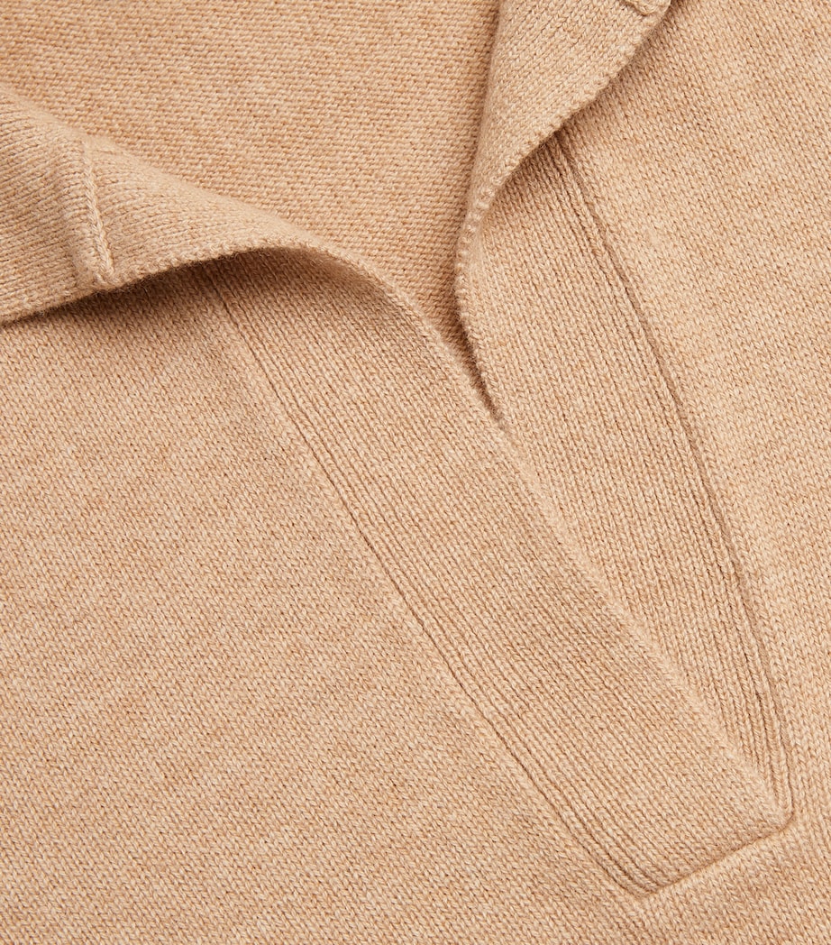 Yves Salomon Womens Wool-Cashmere Collared Sweater Image 5