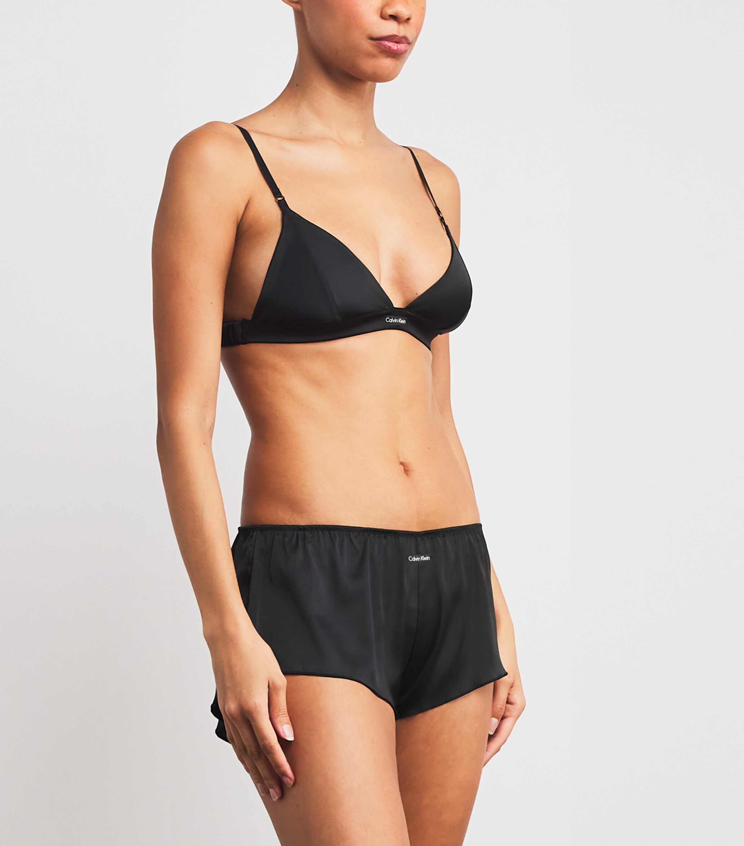 Satin Signature Boyshorts BLACK Image 2