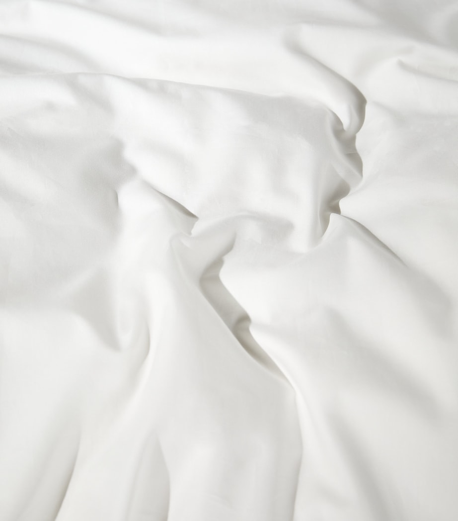 Harrods of London Egyptian Cotton Parisian Double Flat Sheet (230cm x 260cm) White/sage Image 8