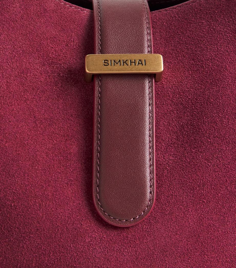 Suede Khai Shoulder Bag CRANBERRY Image 6
