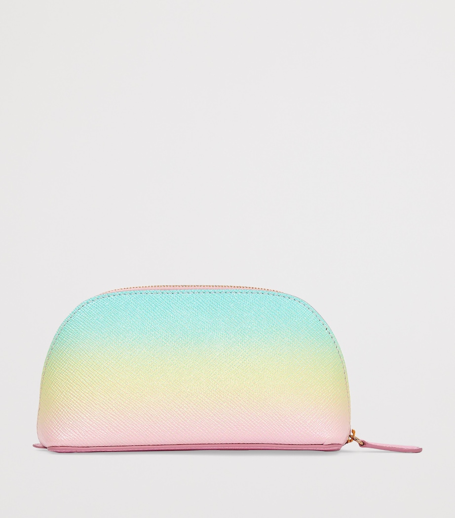 Panama Leather Wash Bag PEARL PINK Image 2