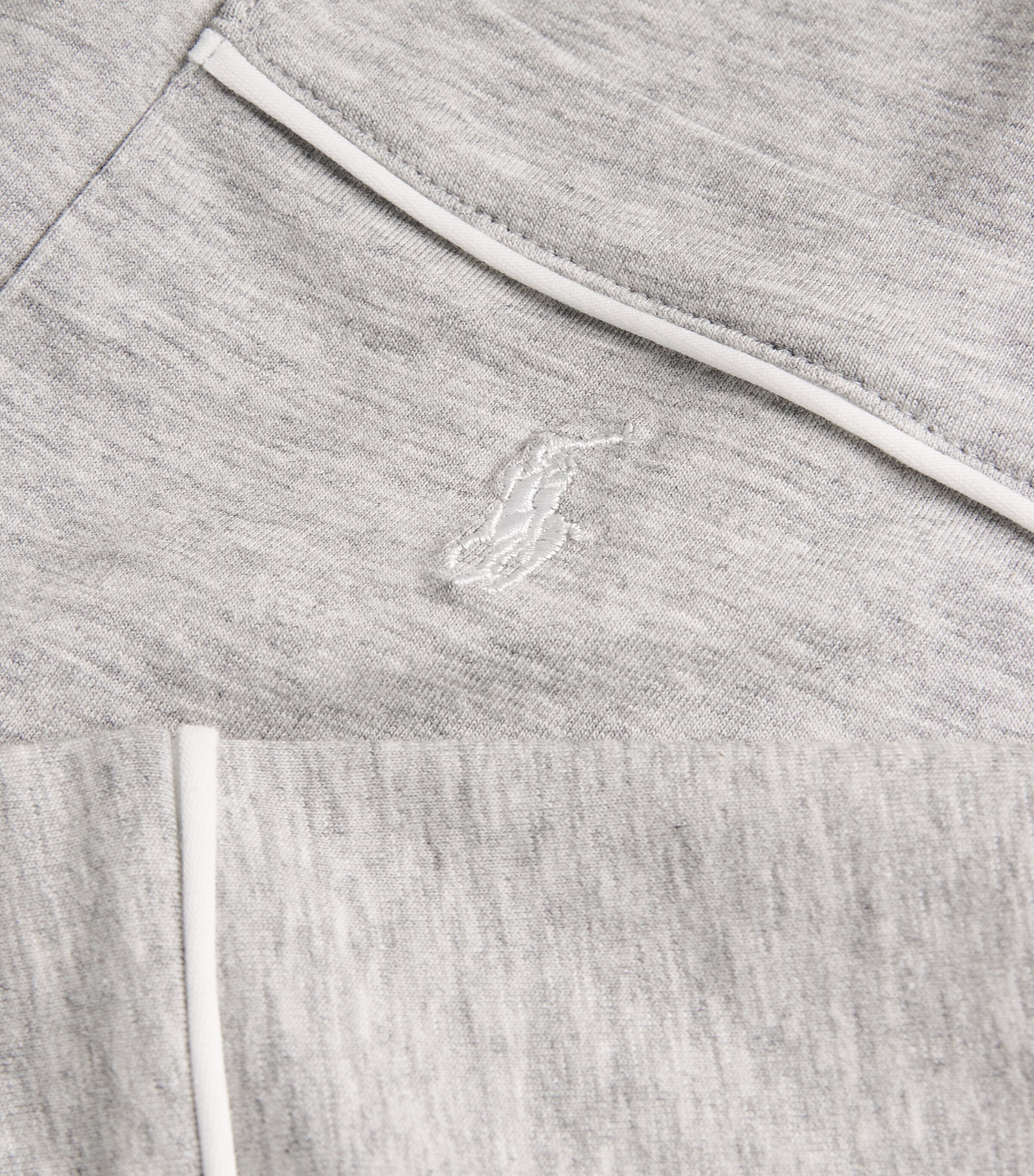 Polo Ralph Lauren Womens Jersey Pyjama Set Heather Grey Image 5