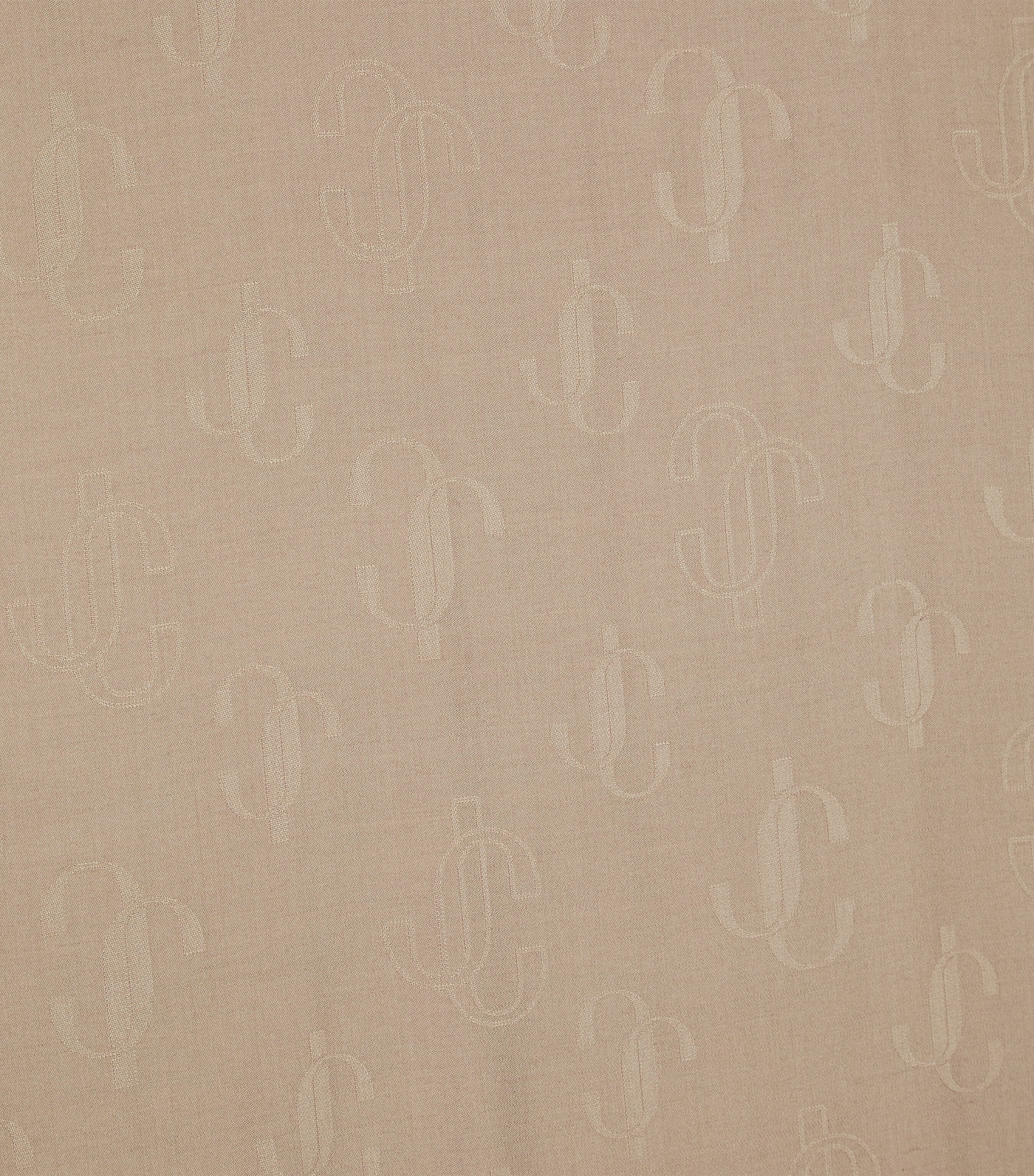 Emani Silk-Wool Logo Scarf S440 BALLET PINK Image 3