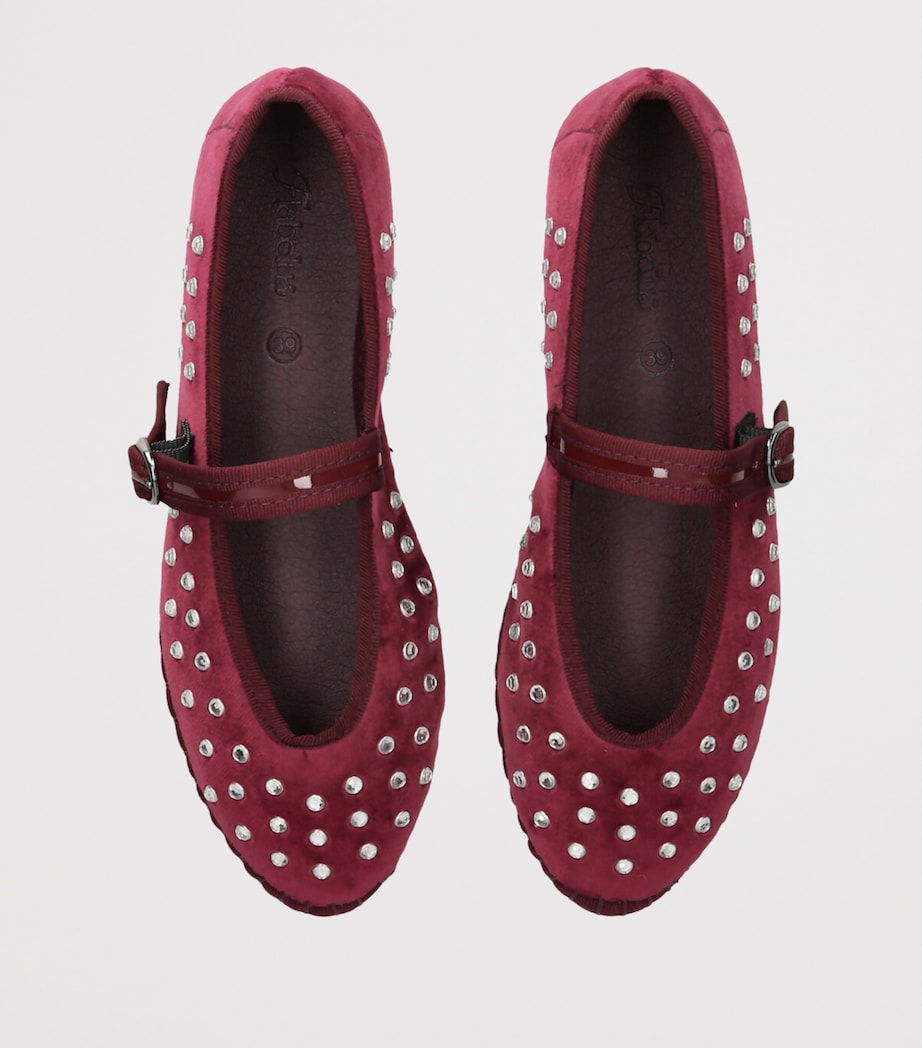Velvet Mae Ballet Flats WINE Image 4