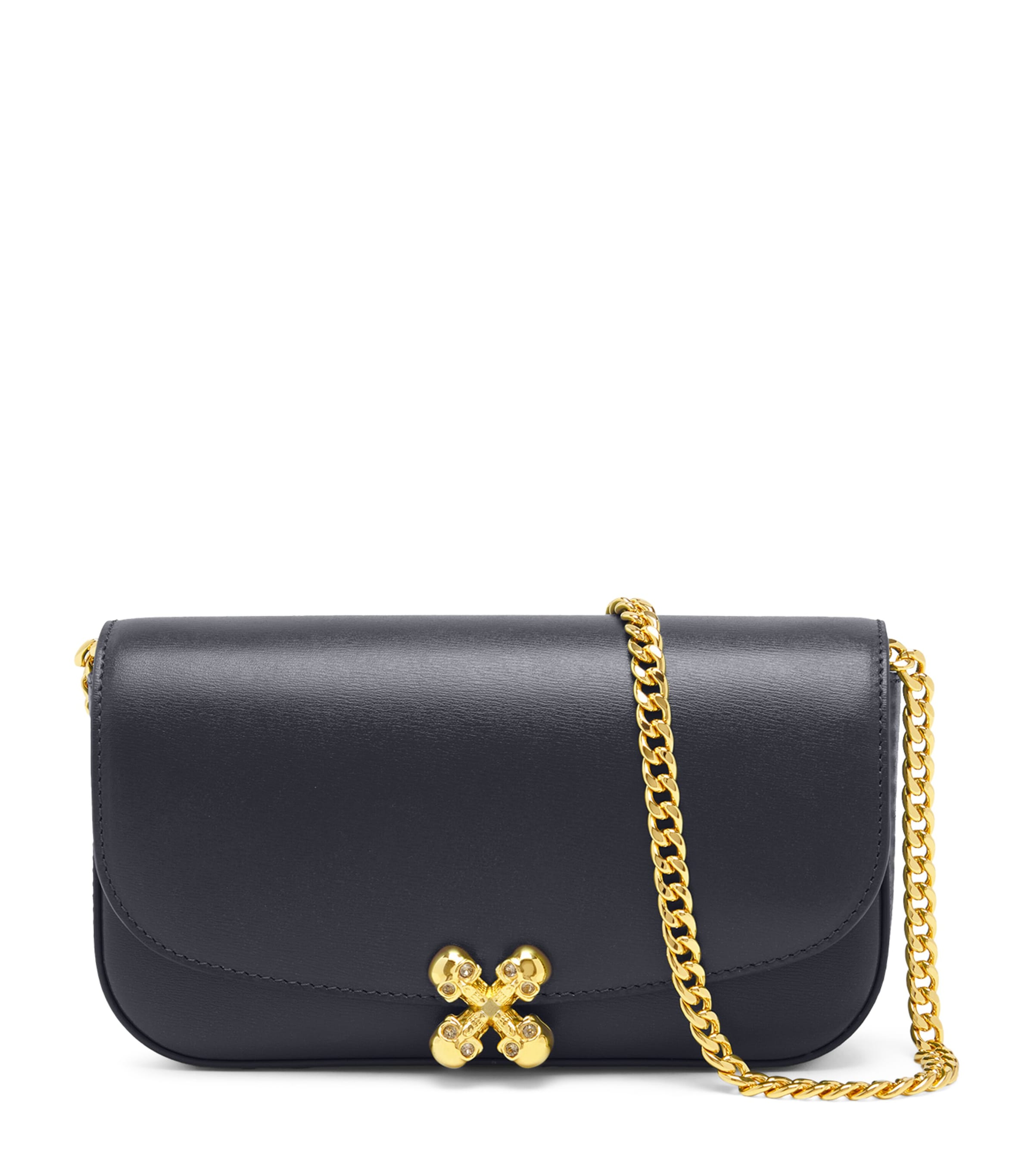 McQueen Small Leather Skull Flower Cross-Body Bag | Women Bags | Crossbody Bags | Designers | McQueen