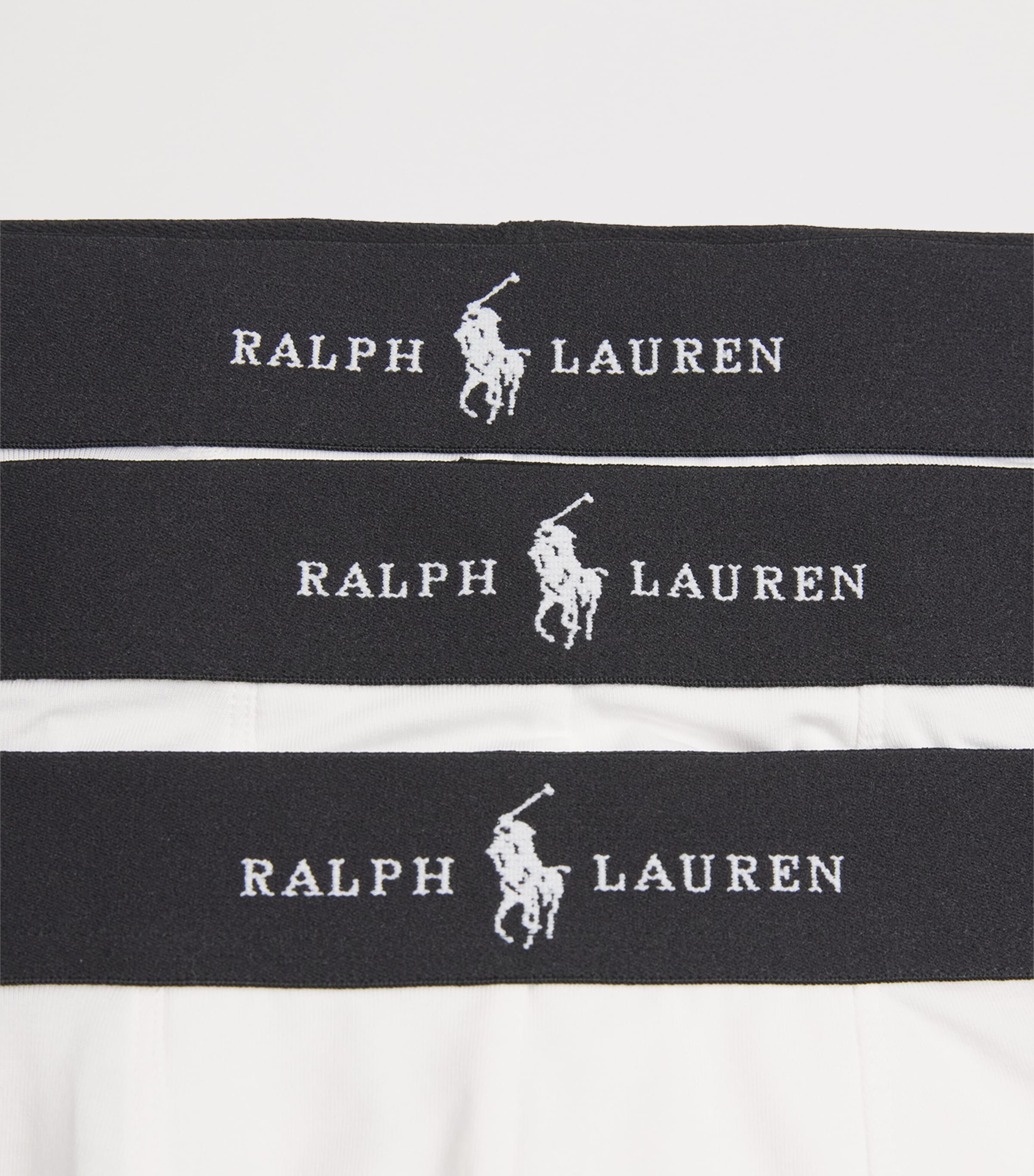 Polo Ralph Lauren Mens Premium Modal-Blend Trunks (Pack of 3) White Image 5