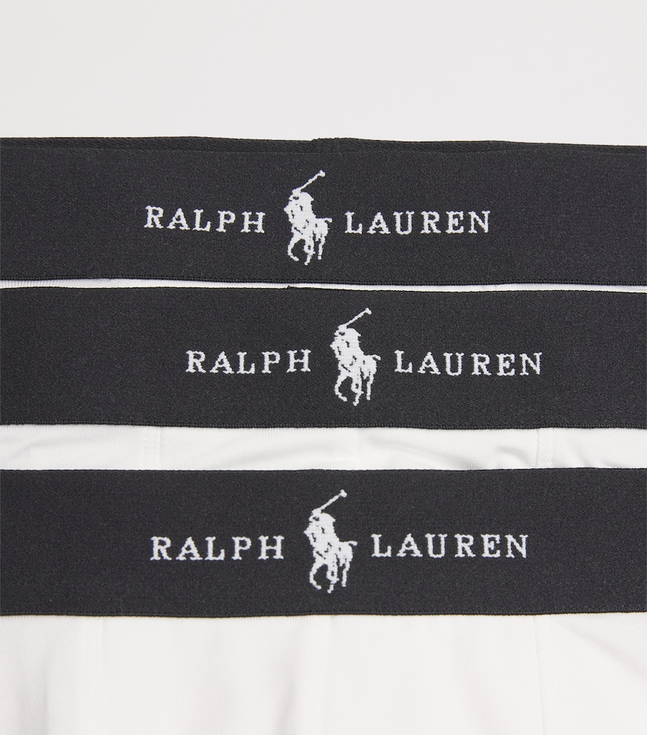 Polo Ralph Lauren Mens Premium Modal-Blend Trunks (Pack of 3) White Image 5