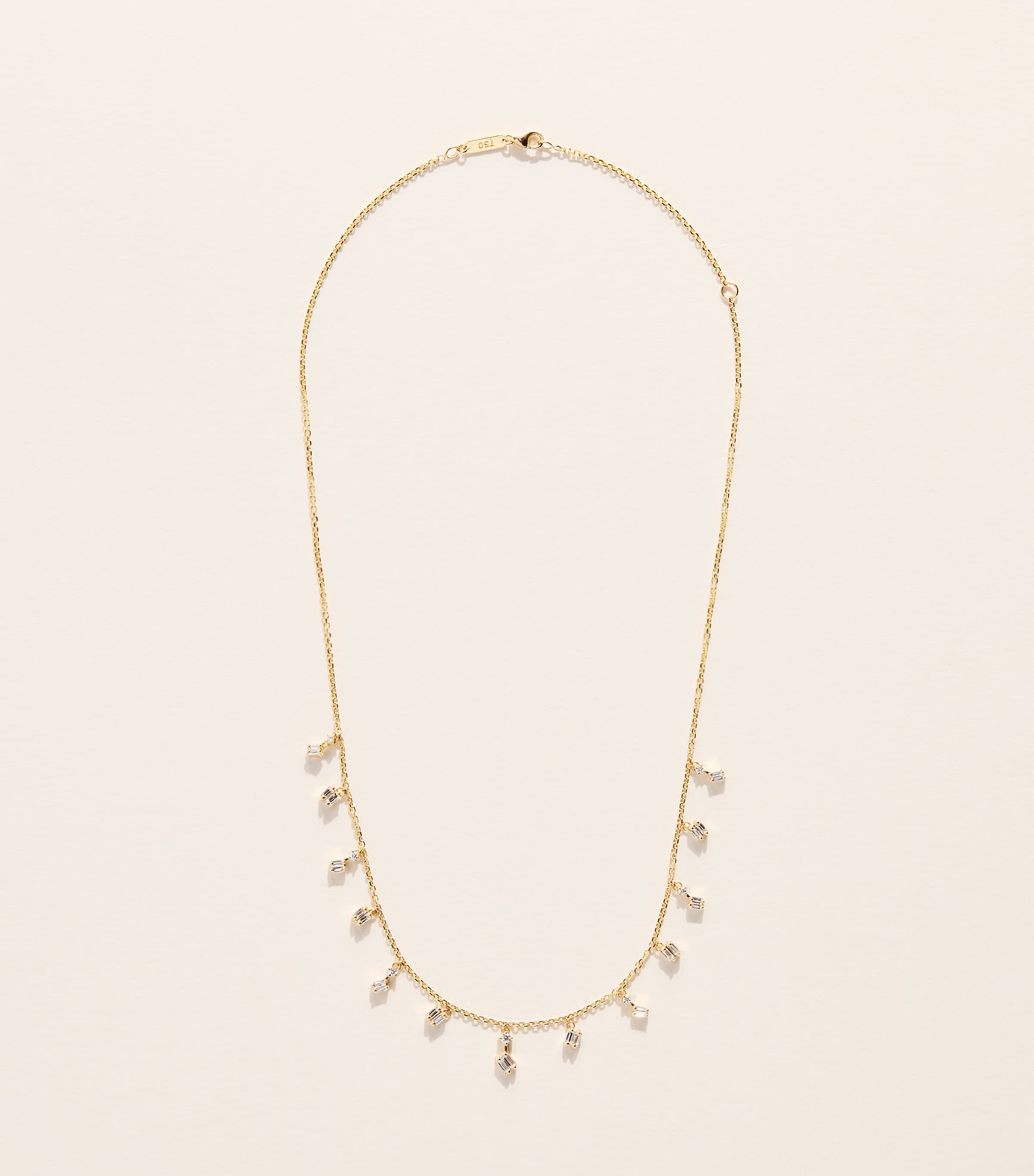 Suzanne Kalan Yellow Gold and Diamond Classic Cascade Necklace Yg/wd Image 3