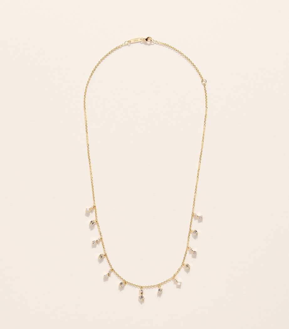Suzanne Kalan Yellow Gold and Diamond Classic Cascade Necklace Yg/wd Image 3