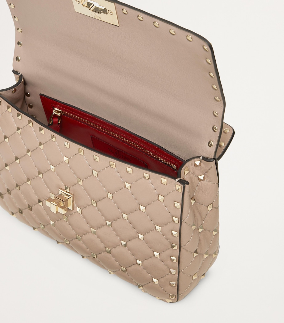 Medium Rockstud Spike Top-Handle Bag P45 Image 6