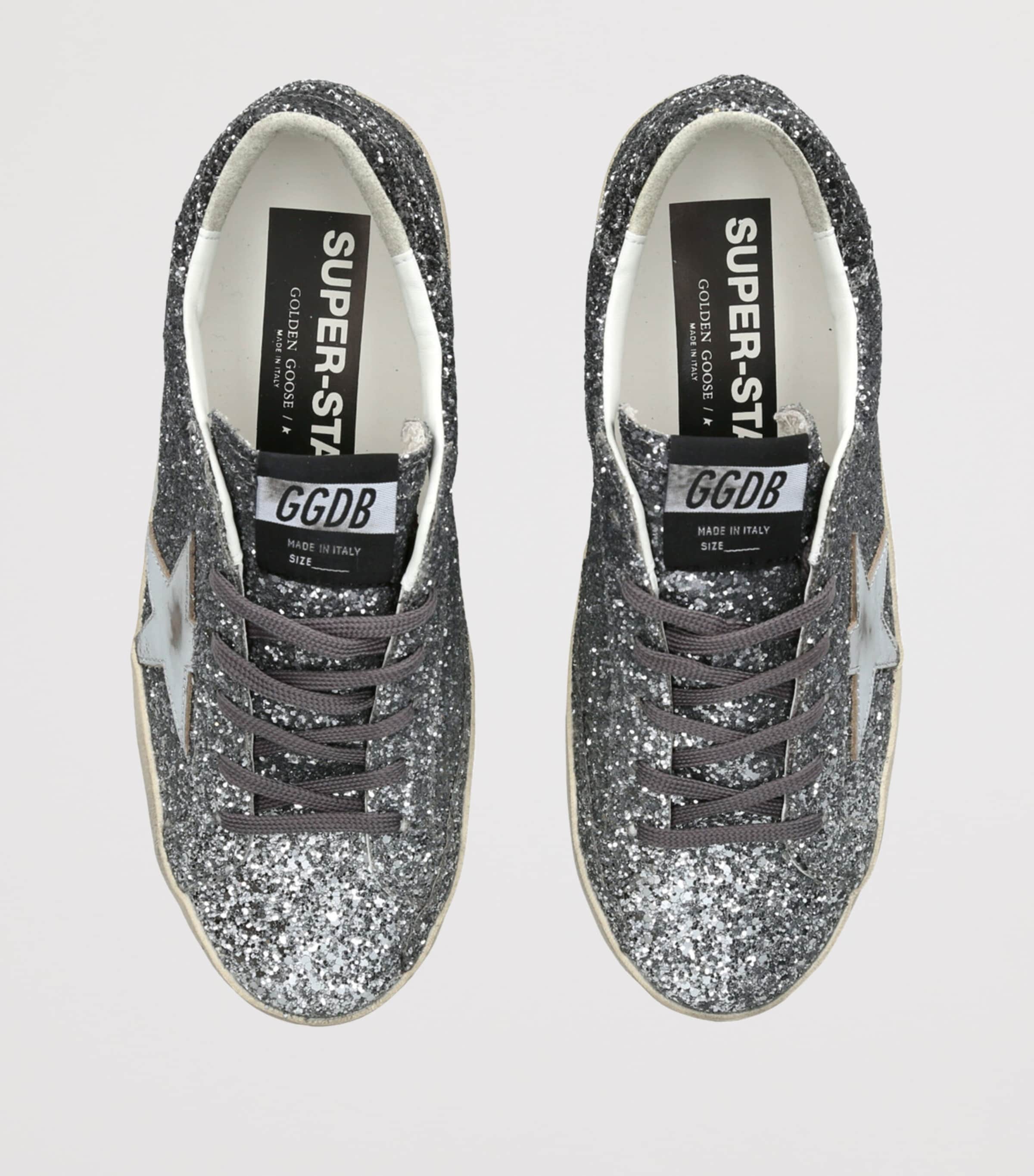 Golden Goose Glitter Super-Star Sneakers | Harrods US