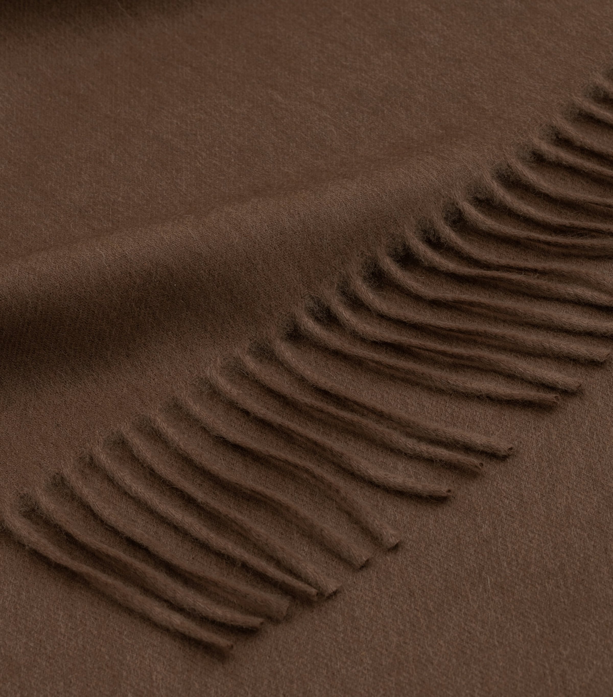 Cashmere Arran Solid Throw (147cm x 183cm) MINK Image 5