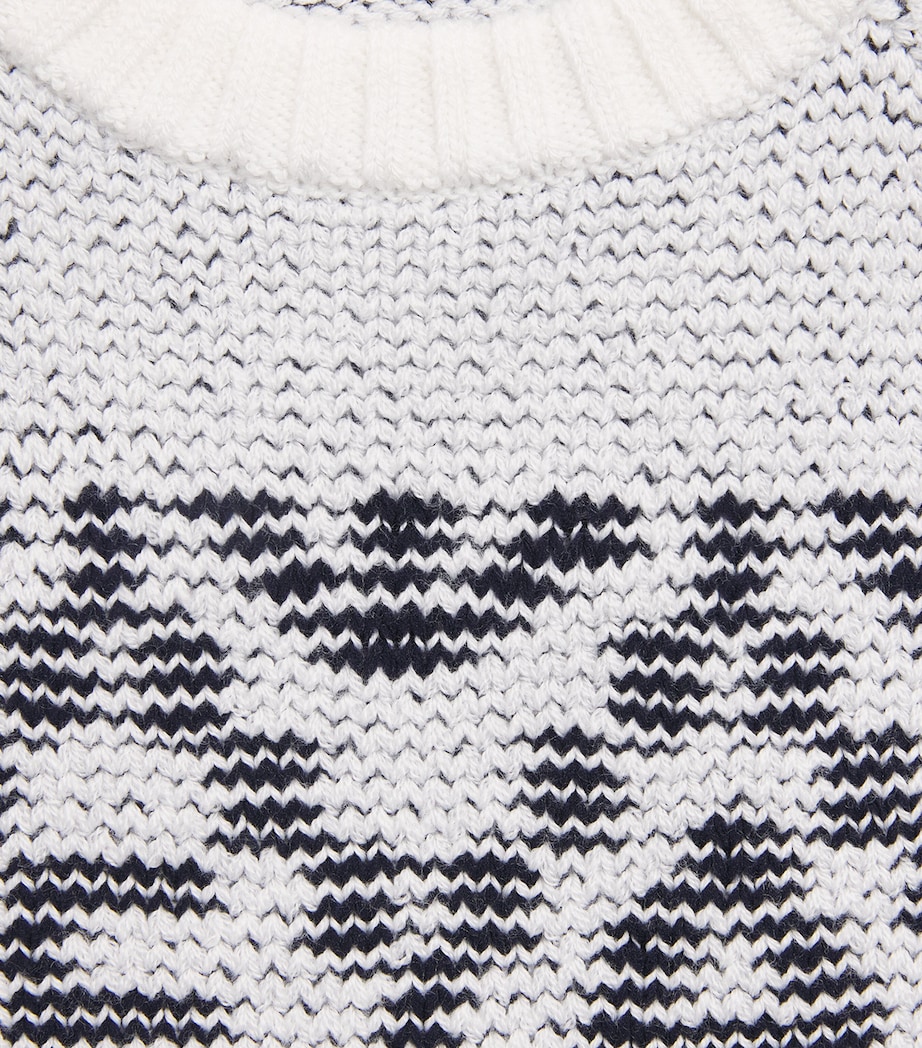 Emporio Armani Kids Jacquard Sweater (4-16 Years) Fant.blu Image 2