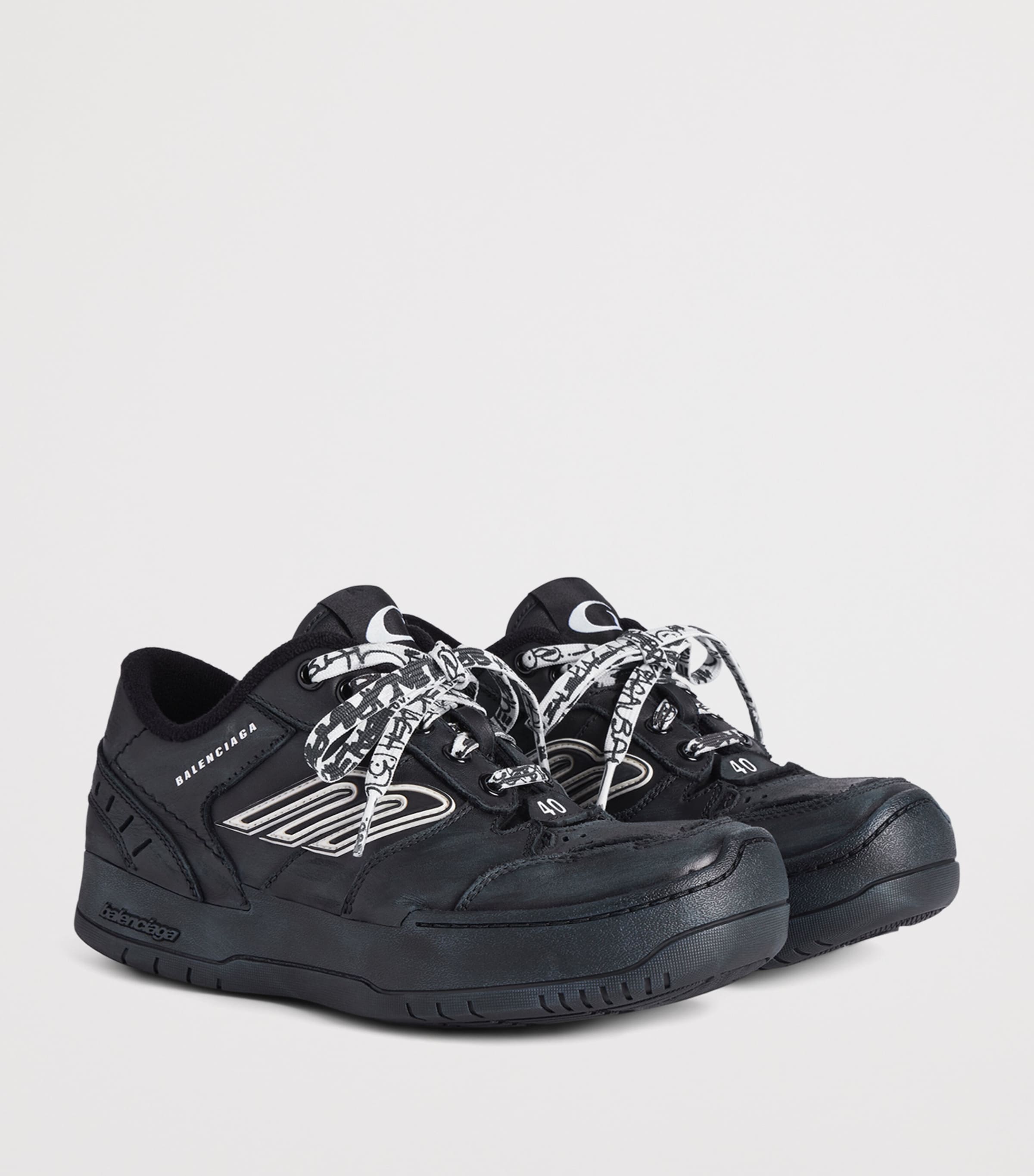 Leather Hamptons Platform Sneakers 1000 Image 3