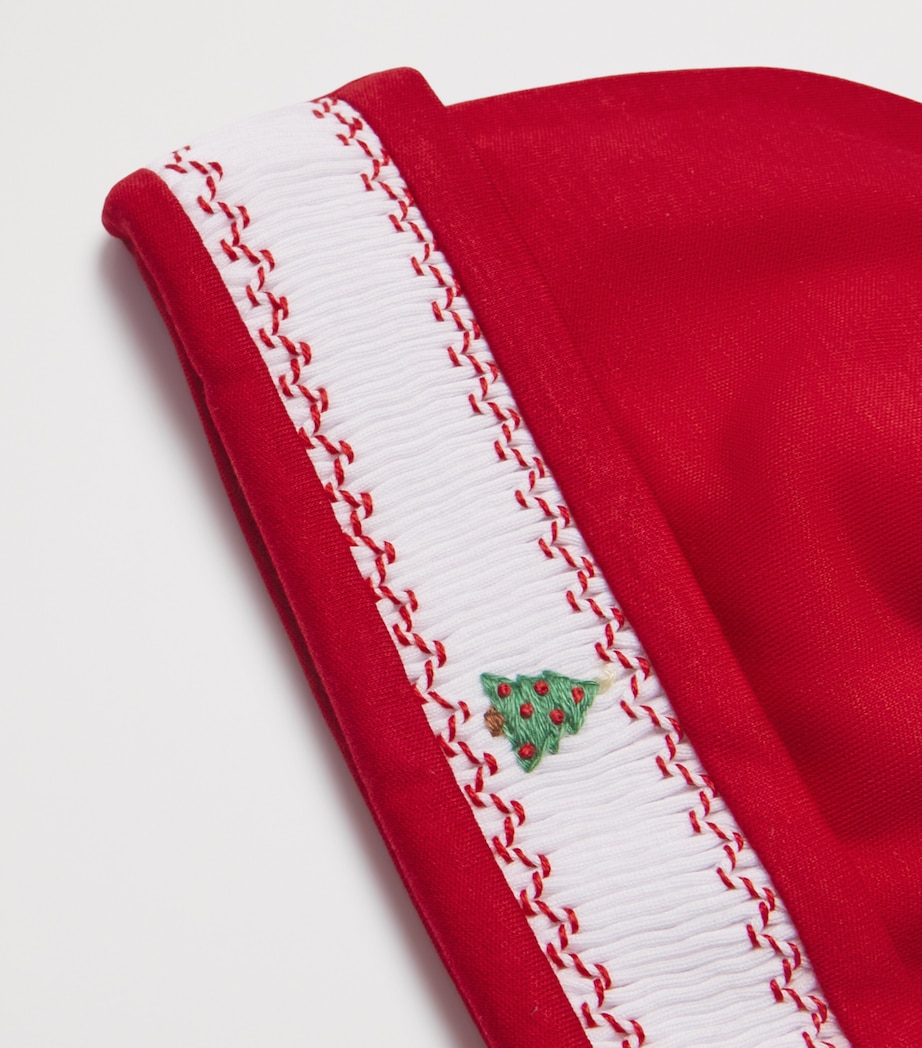 Hand-Smocked Holiday Medley Beanie K600RED Image 3