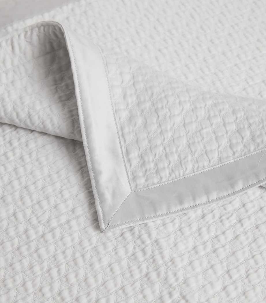 Celso De Lemos Prince Super King Bedspread (290cm x 255cm) Perle Image 4