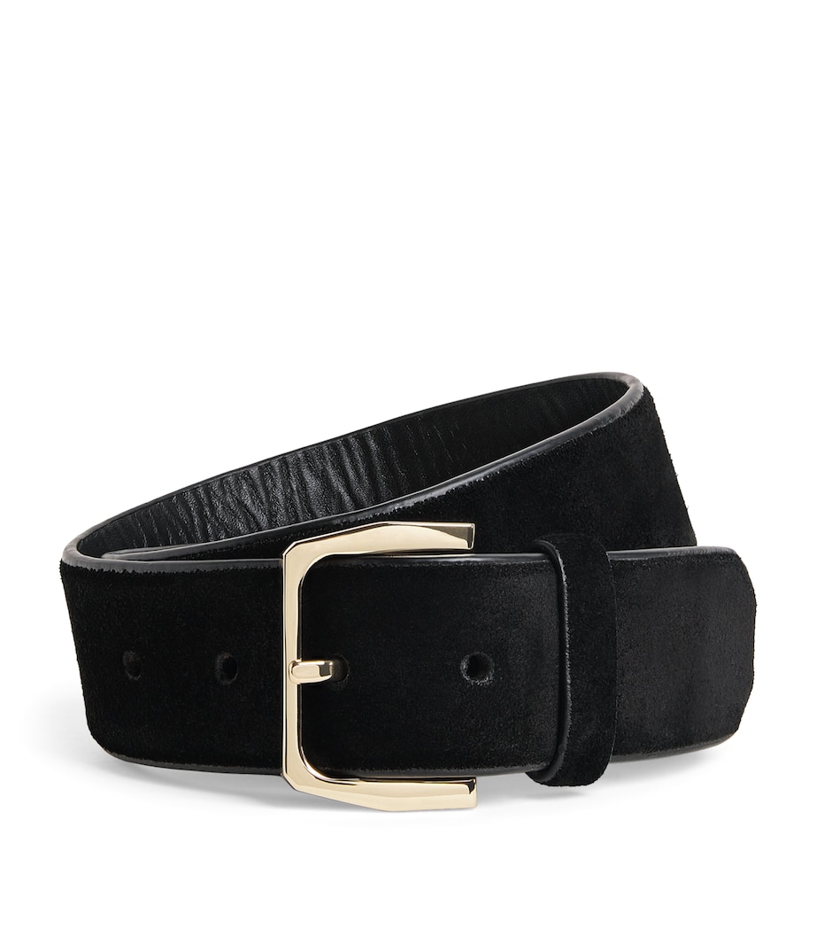 Sandro Paris Suede Belt Black Image 1