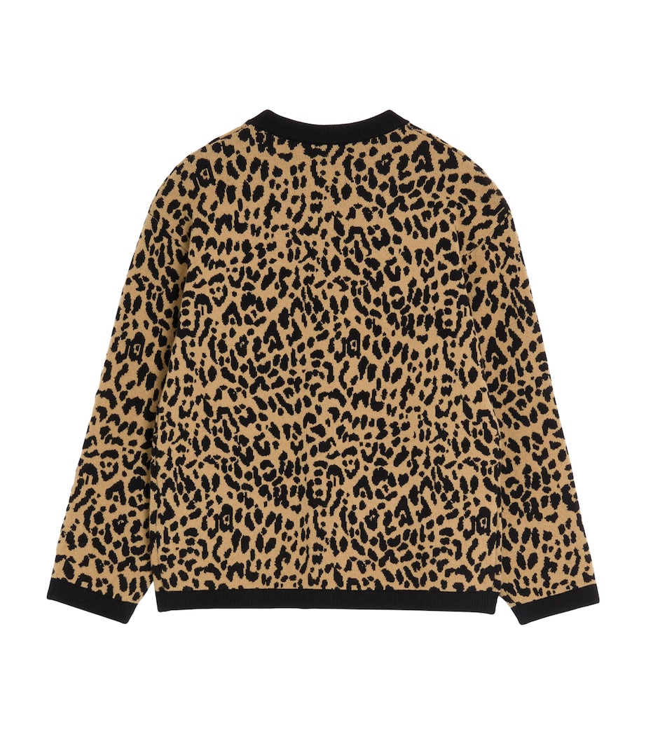 Wool Leopard Print Cardigan AN2 Image 2
