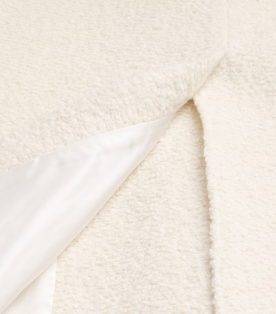 Alpaca Wool-Blend Bouclé Blazer FEATHER WHITE Image 5