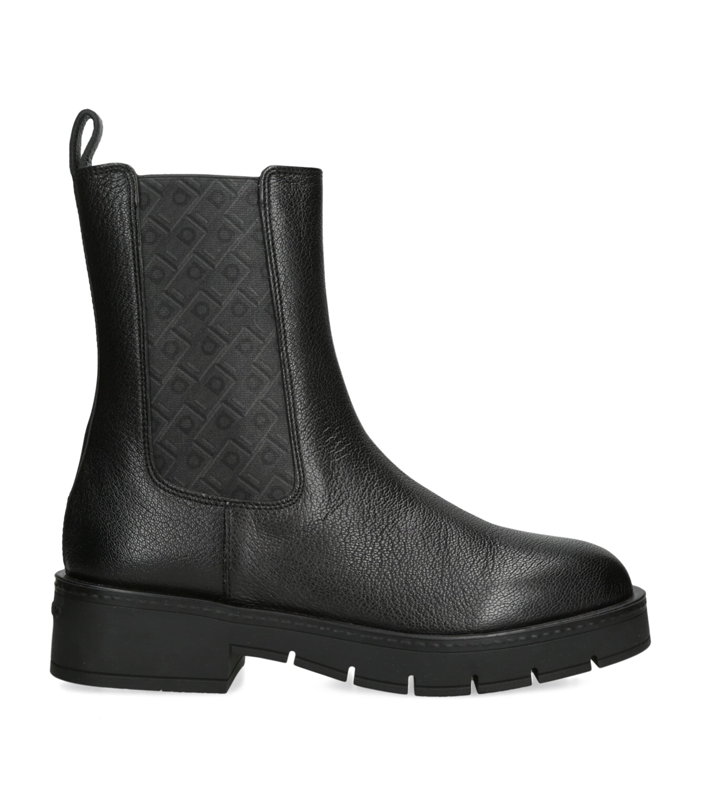 Ferragamo Leather Mohave Ankle Boots In Black