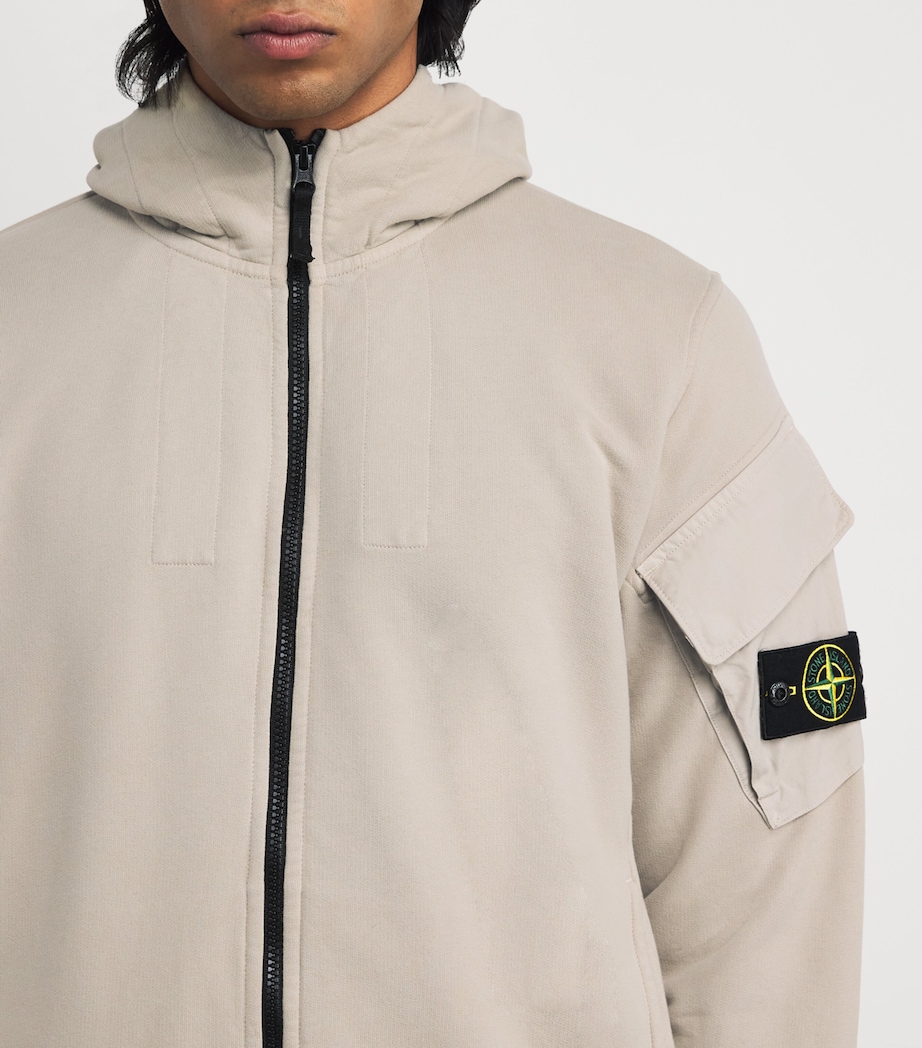 Compass Patch Zip-Up Hoodie V009A Image 6