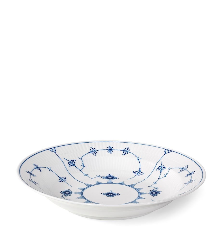 Royal Copenhagen Blue Fluted Plain Deep Plate (27cm) Blue Image 1