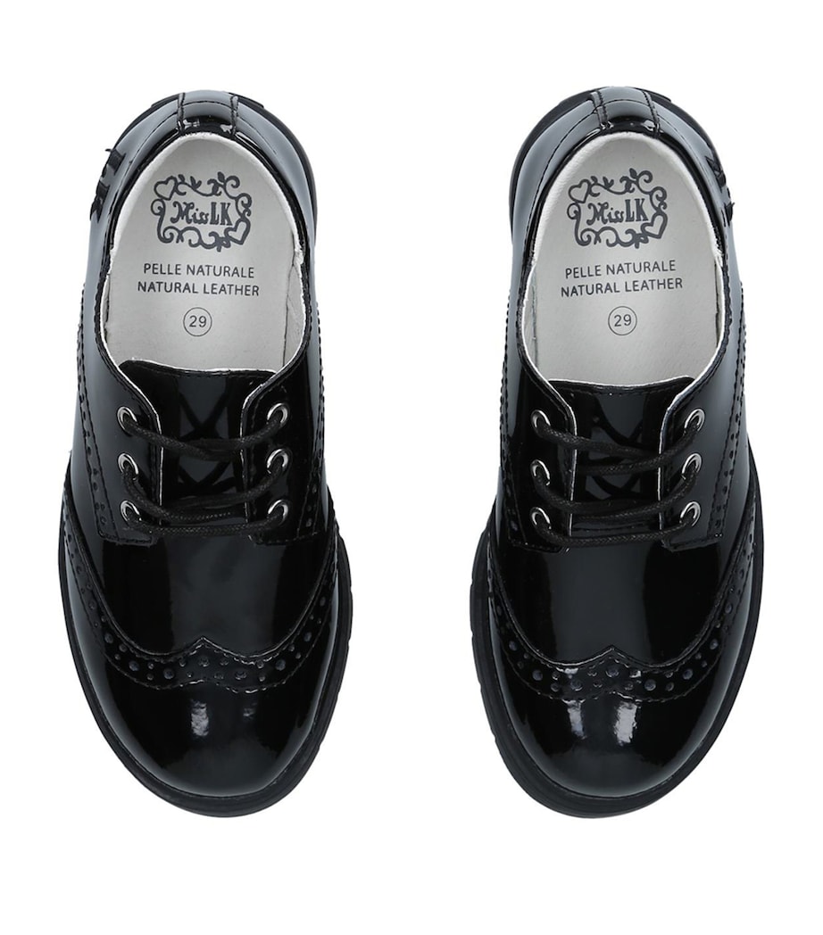Lelli Kelly Patent Leather Florence Brogues Black Image 4