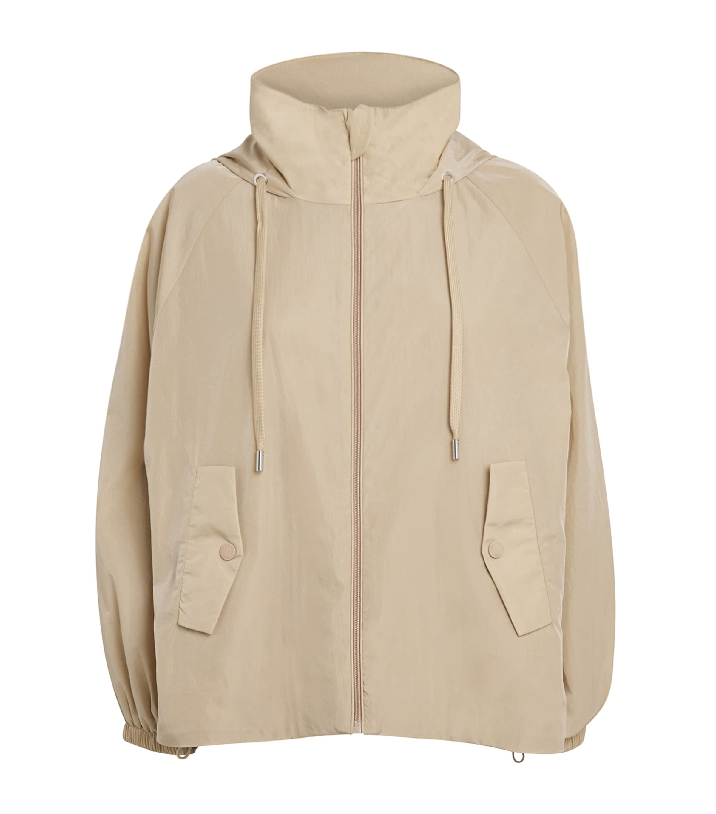 Weekend Max Mara Hooded Rain Jacket In Neutral
