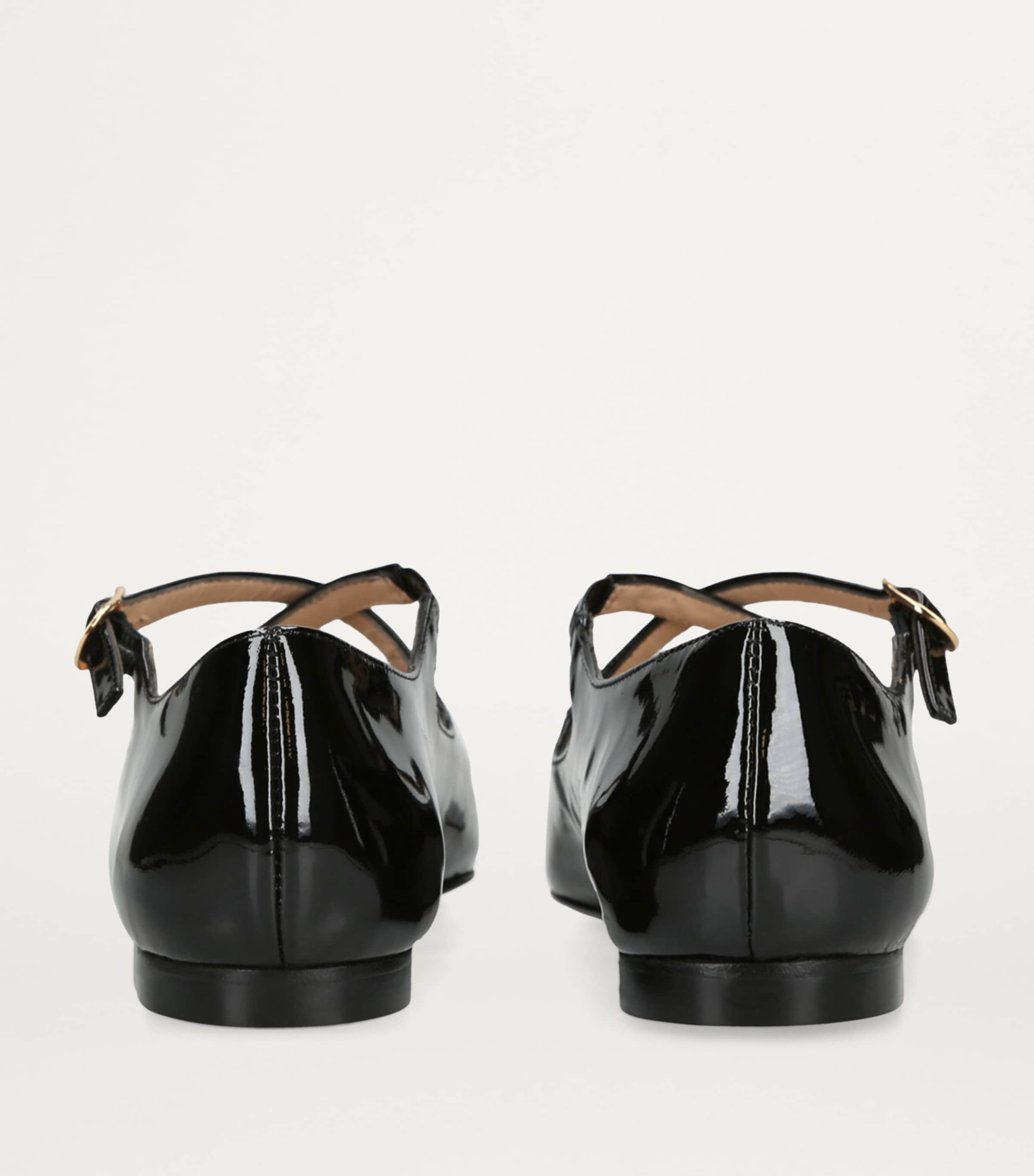 Patent Leather Clem Ballet Flats BLACK Image 2