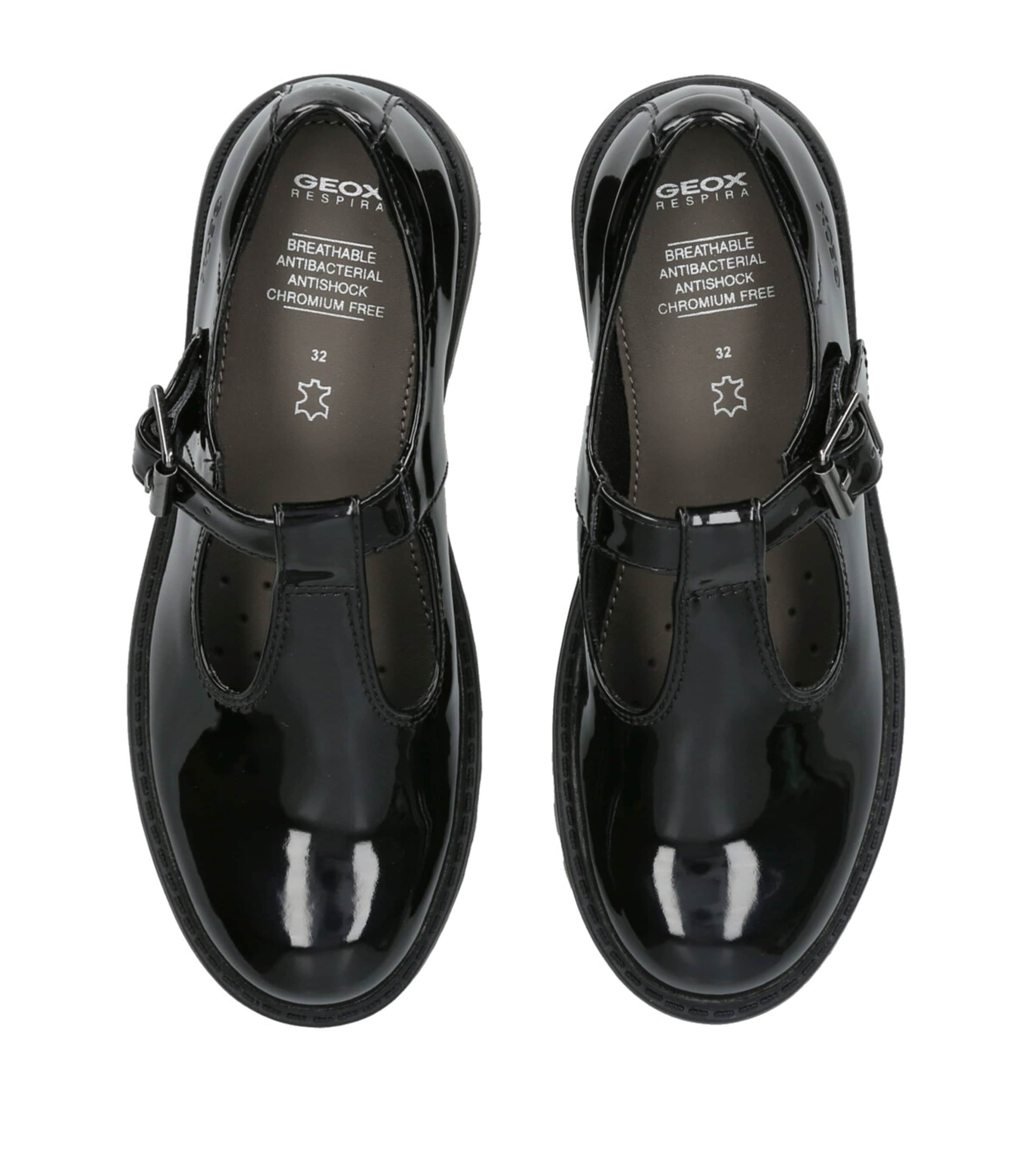 Geox Kids Patent Casey Mary Janes Black Image 4